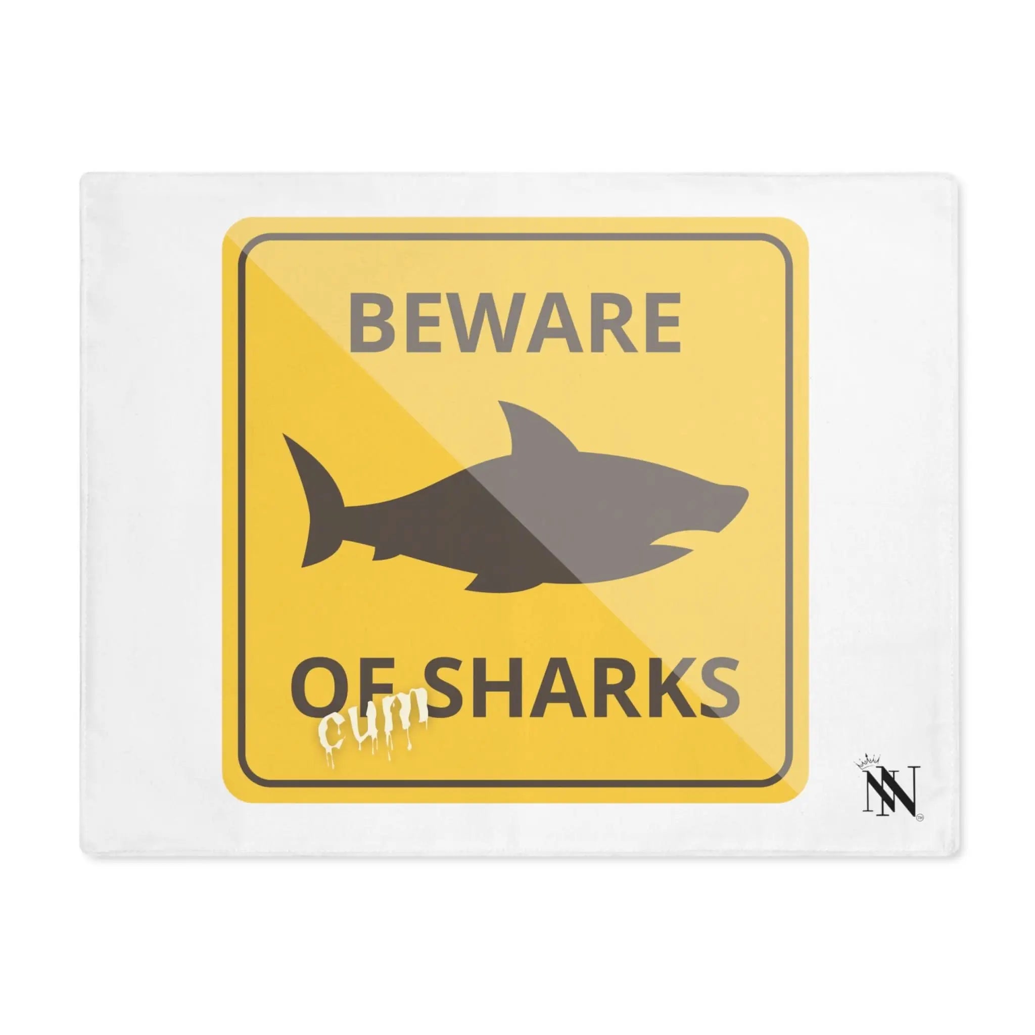 Beware of Cum Sharks | Mix & Match Playful Fun-Flirty Lovers’ Toy Mats