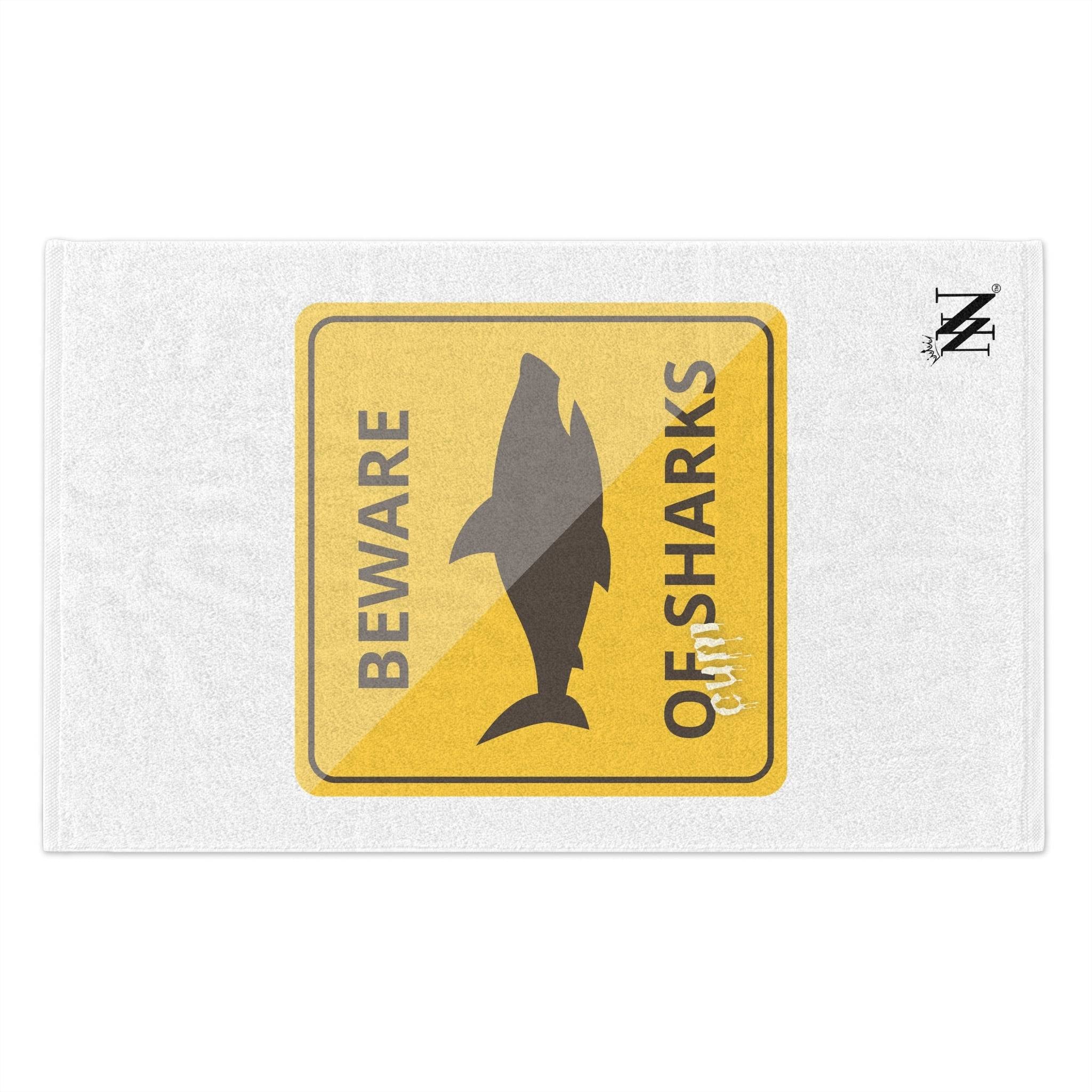 Beware of Cum Sharks | Mix & Match Soft Fun-Flirty Lovers’ Towels