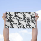 Big Swimmers Dark Grey Mix Match Soft Sex Towels | Flirty Lovers’ Gifts