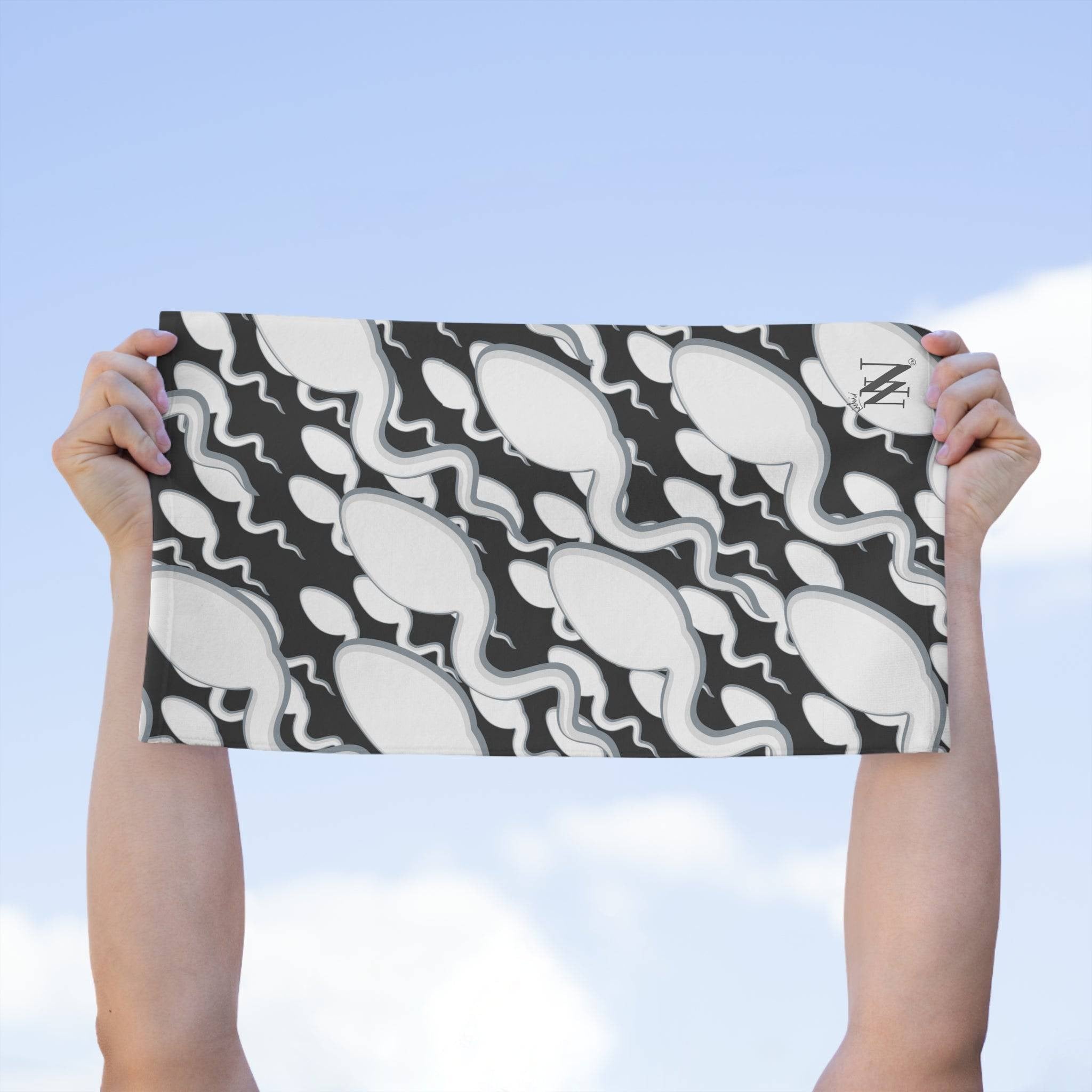 Big Swimmers Dark Grey Mix Match Soft Sex Towels | Flirty Lovers’ Gifts