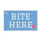 Bite Here Lips Kiss Light Blue | Mix & Match Original Fun-Flirty Lovers’ Towels