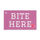 Bite Here Lips Kiss Light Pink | Mix & Match Original Fun-Flirty Lovers’ Towels
