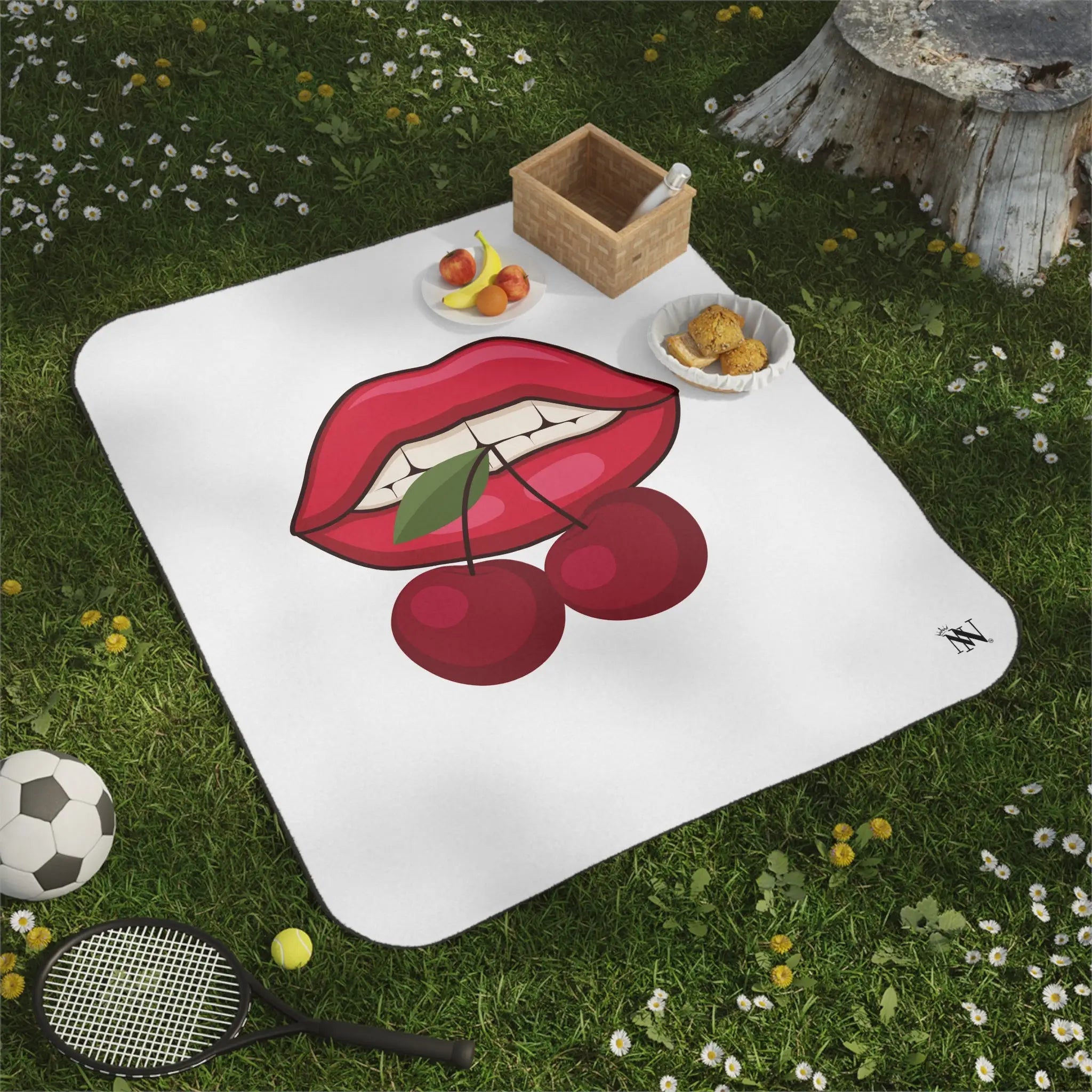Bite My Cherries | Mix Match Fun-Flirty Lovers’ Water-Resistant Blankets