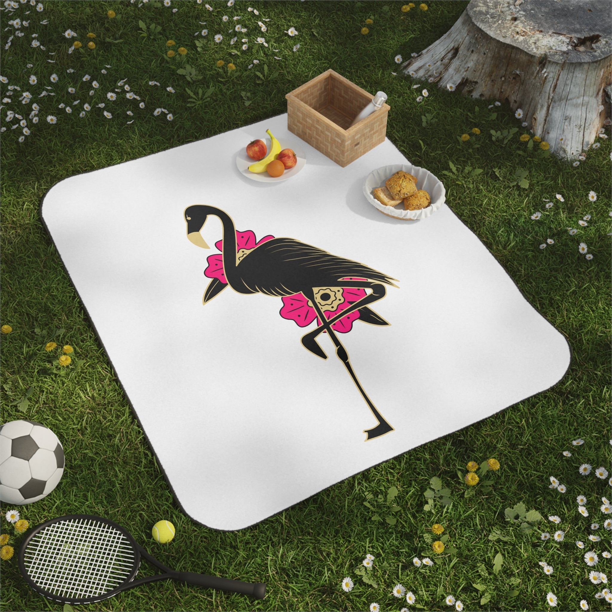 Black Flamingo | Mix Match Fun-Flirty Lovers’ Water-Resistant Blankets