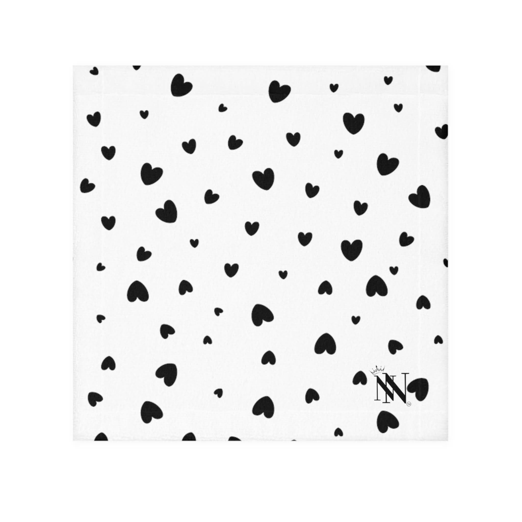 Black Hearts Fall | Mix & Match Lils’ Fun-Flirty Lovers’ Towels