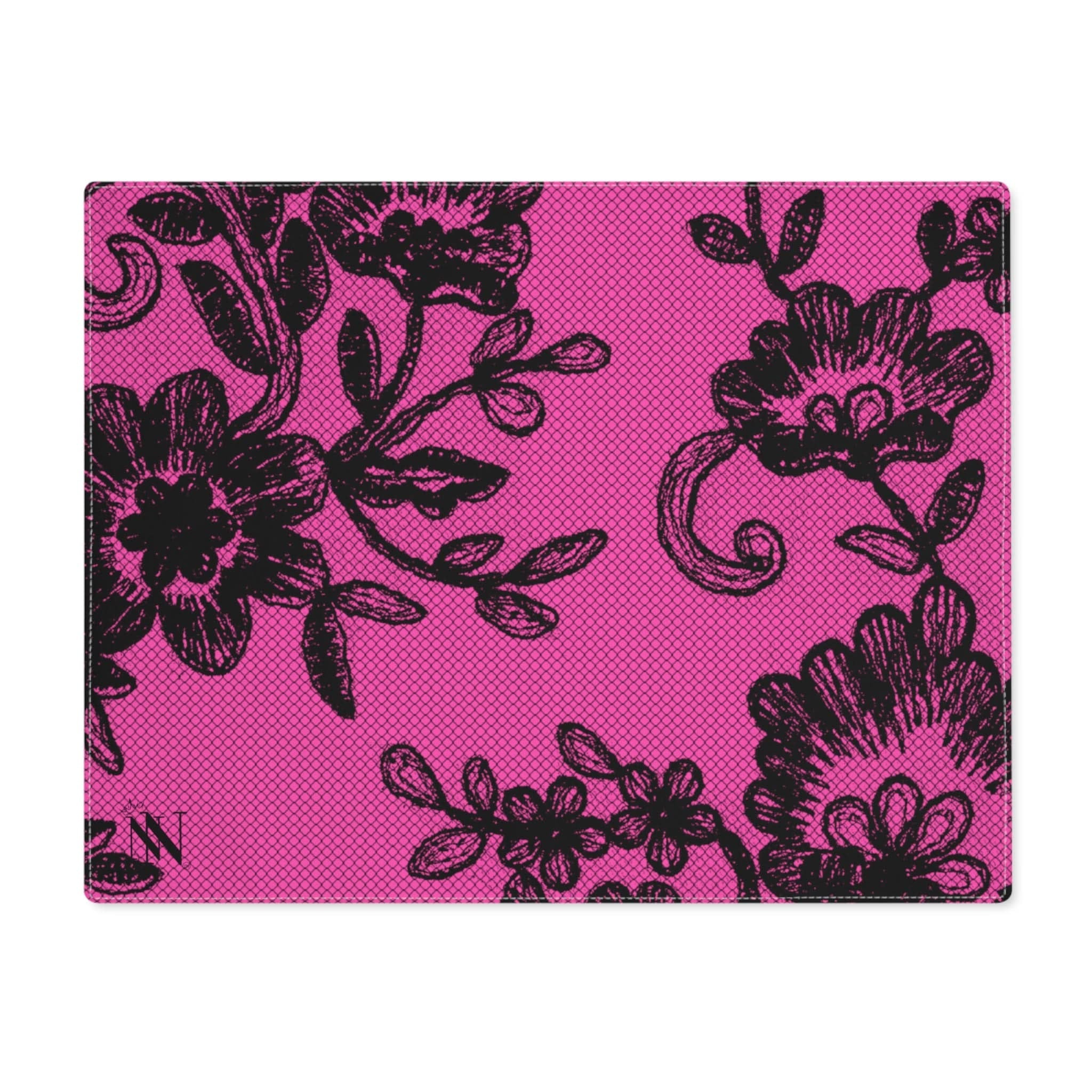 Black Lace Hot Pink | Mix & Match Playful Fun-Flirty Lovers’ Toy Mats