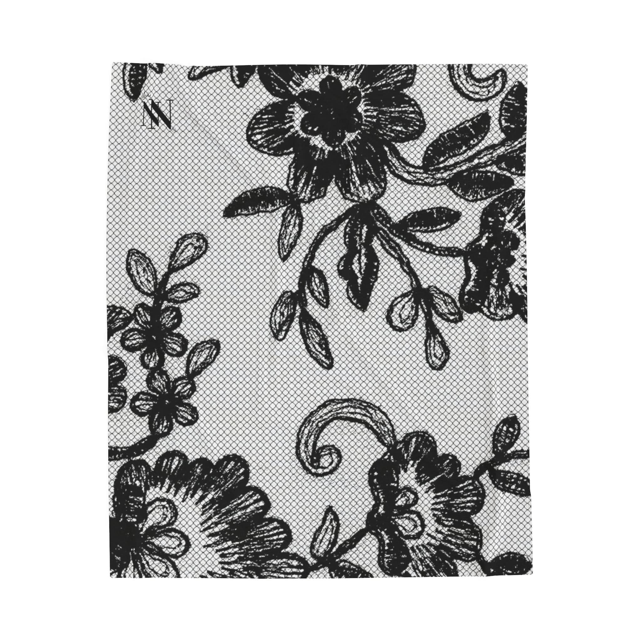 Black Lace Print | Mix & Match Fun-Flirty Lovers’ Blankets