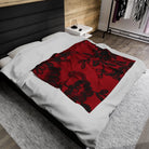 Black Lace Print Red | Mix & Match Fun-Flirty Lovers’ Blankets