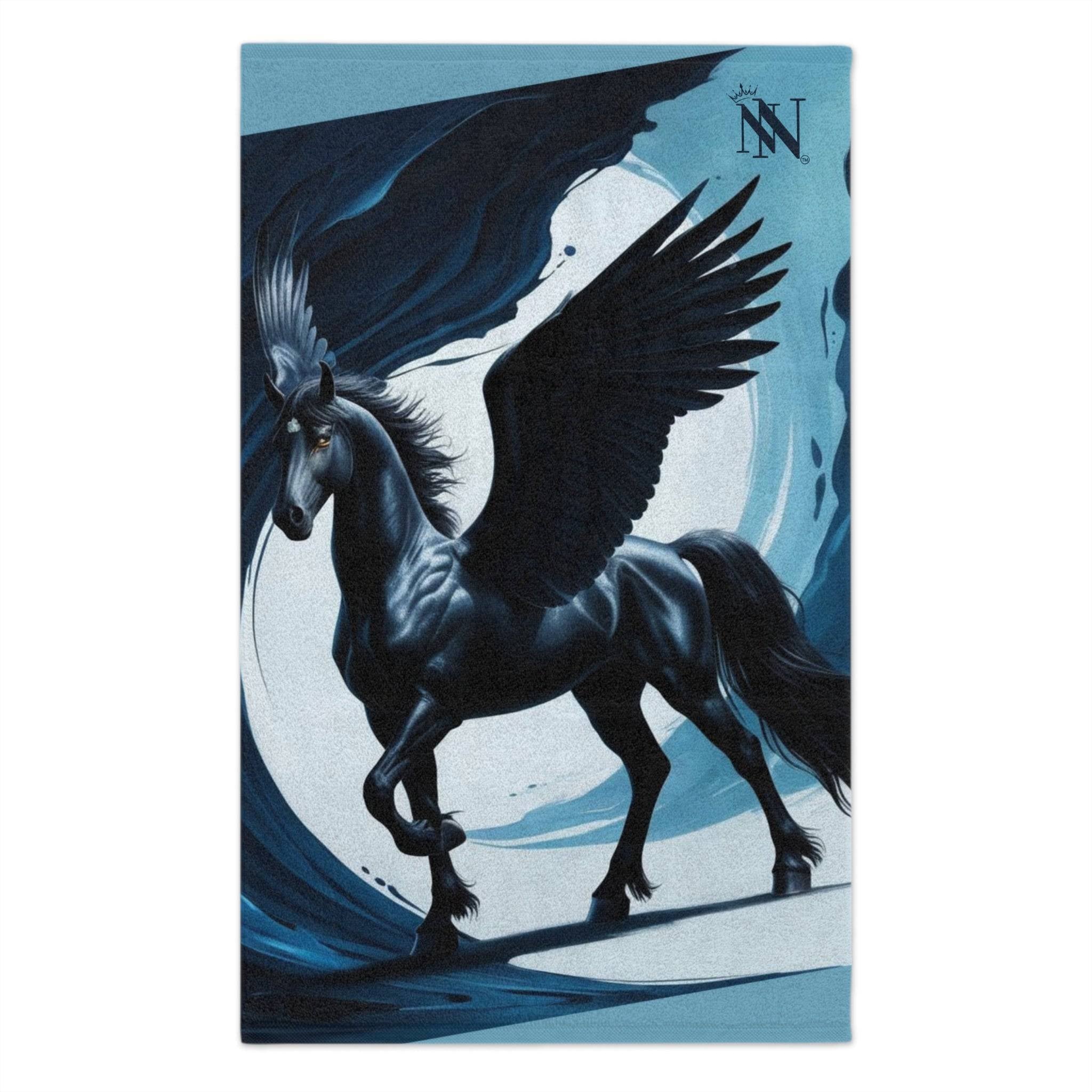 Black Pegasus Fantasy | Mix & Match Soft Fun-Flirty Lovers’ Towels