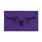 Black Revolver Gun Show Purple | Mix & Match Original Fun-Flirty Lovers’ Towels