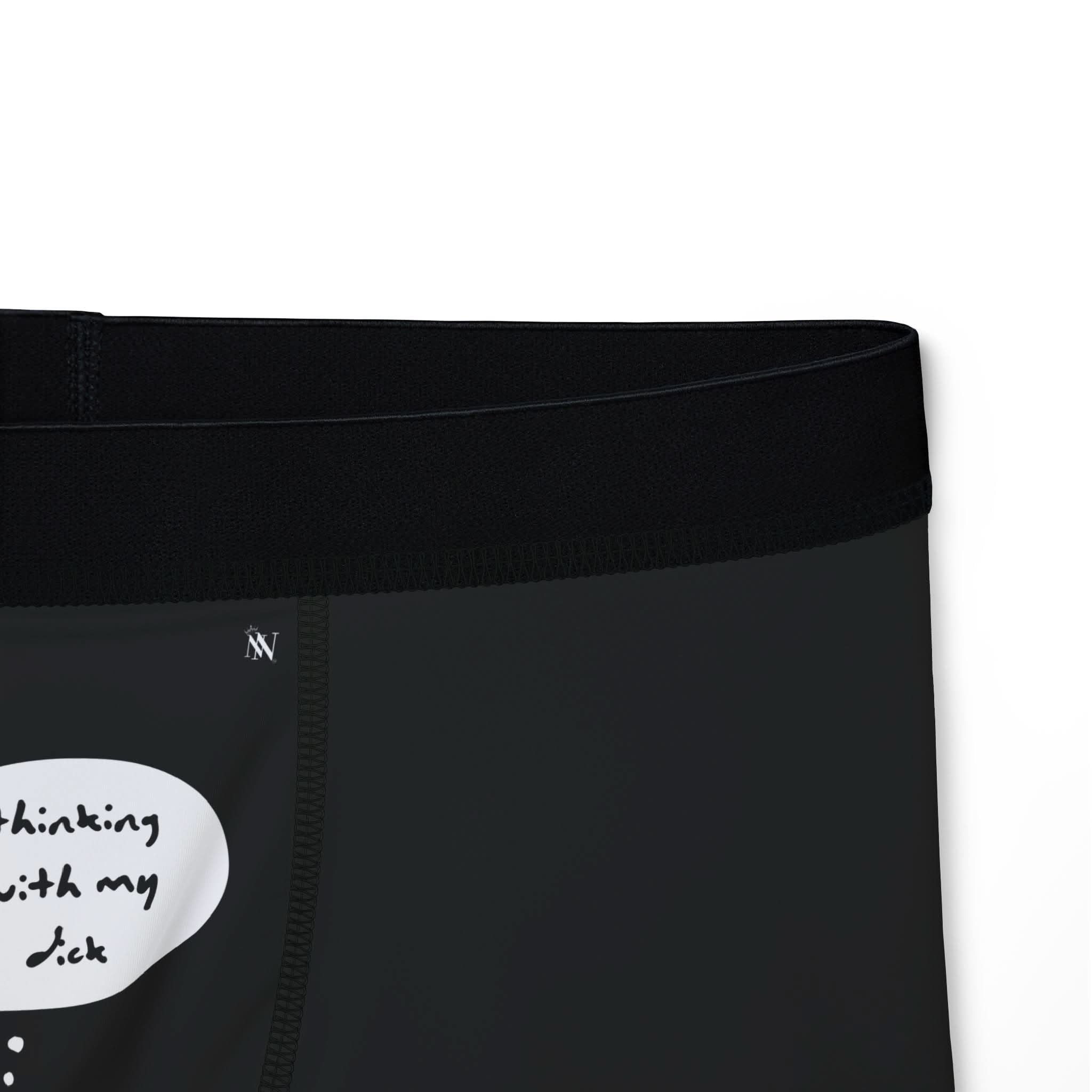 Black Thinking With My Dick | Mix & Match Fun-Flirty Lovers’ Boxer Briefs
