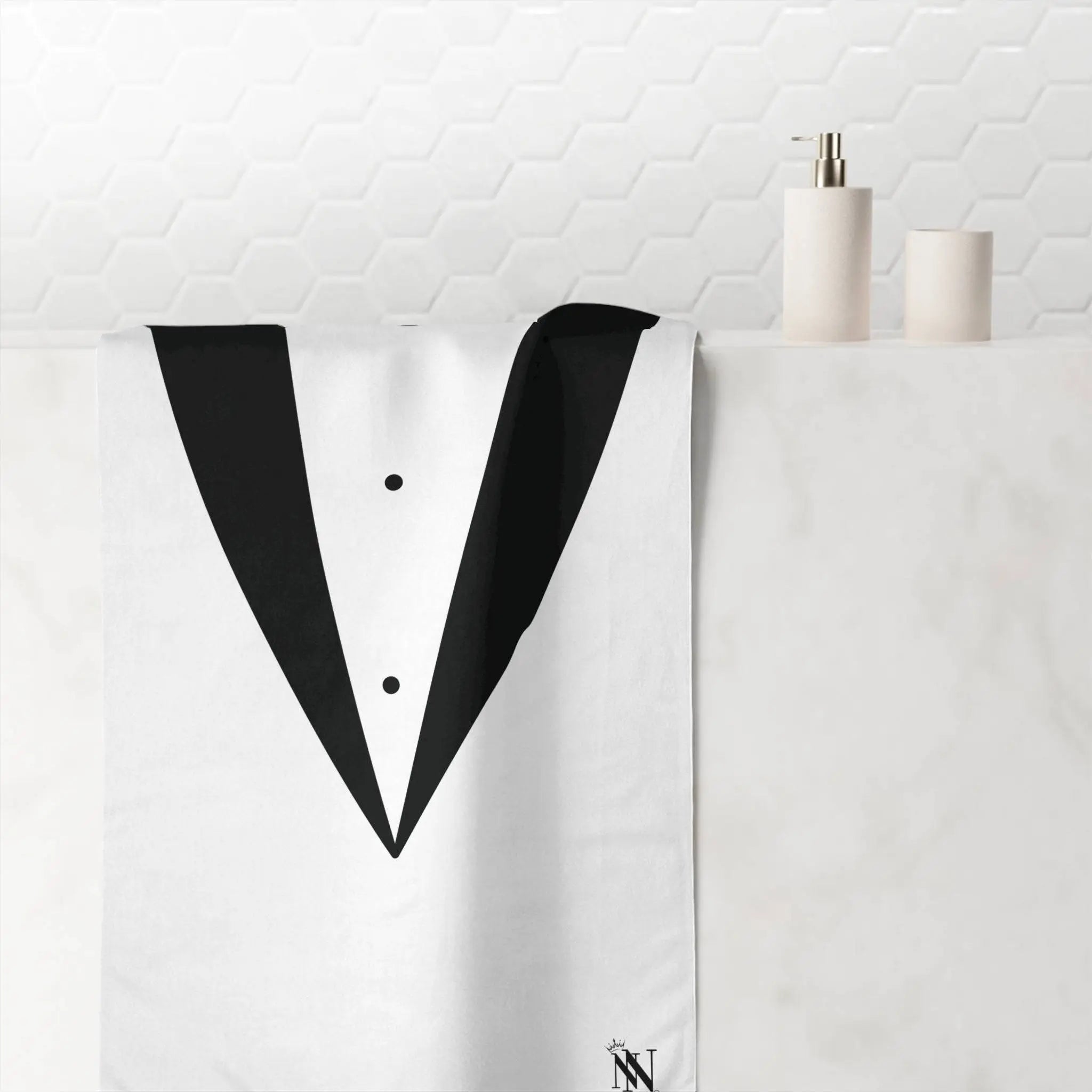 Black Tie Affair | Mix & Match Naughty XL Fun-Flirty Lovers’ Towels