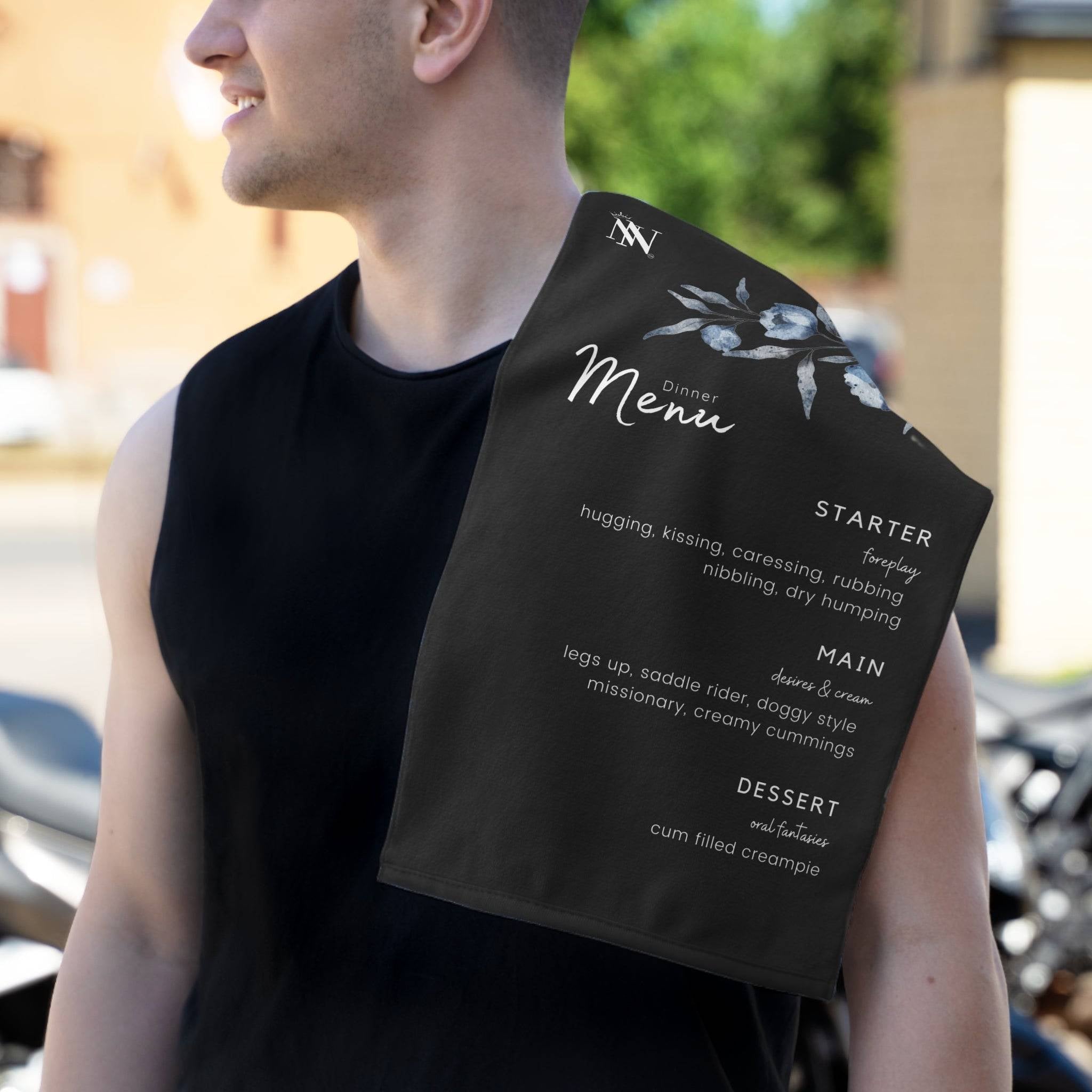 Black Tie Dinner Mix & Match Soft Sex Towels | Flirty Lovers’ Gifts