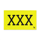 Black XXX Neon Yellow | Mix & Match Original Fun-Flirty Lovers’ Towels