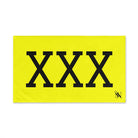 Black XXX Neon Yellow | Mix & Match Original Fun-Flirty Lovers’ Towels