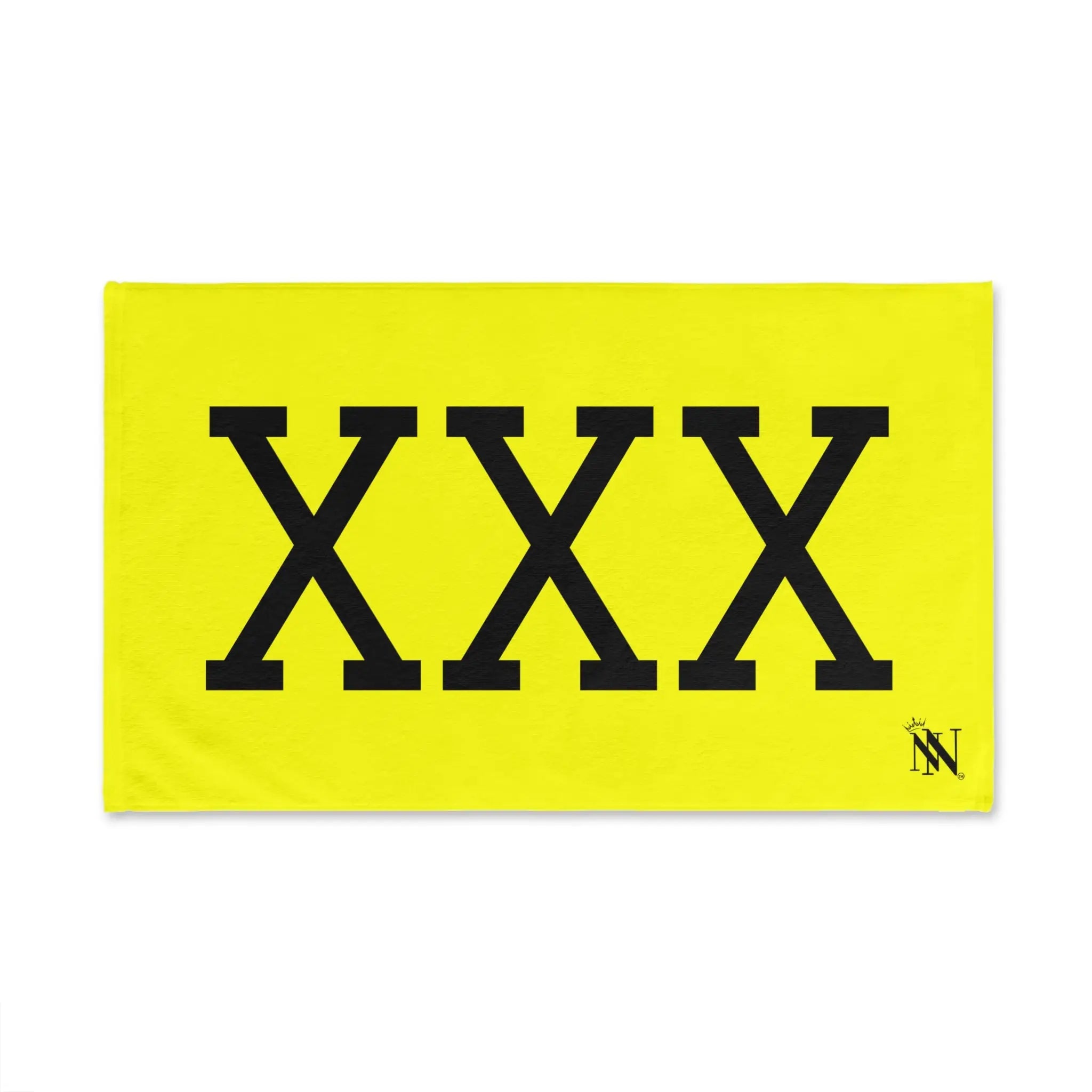 Black XXX Neon Yellow | Mix & Match Original Fun-Flirty Lovers’ Towels
