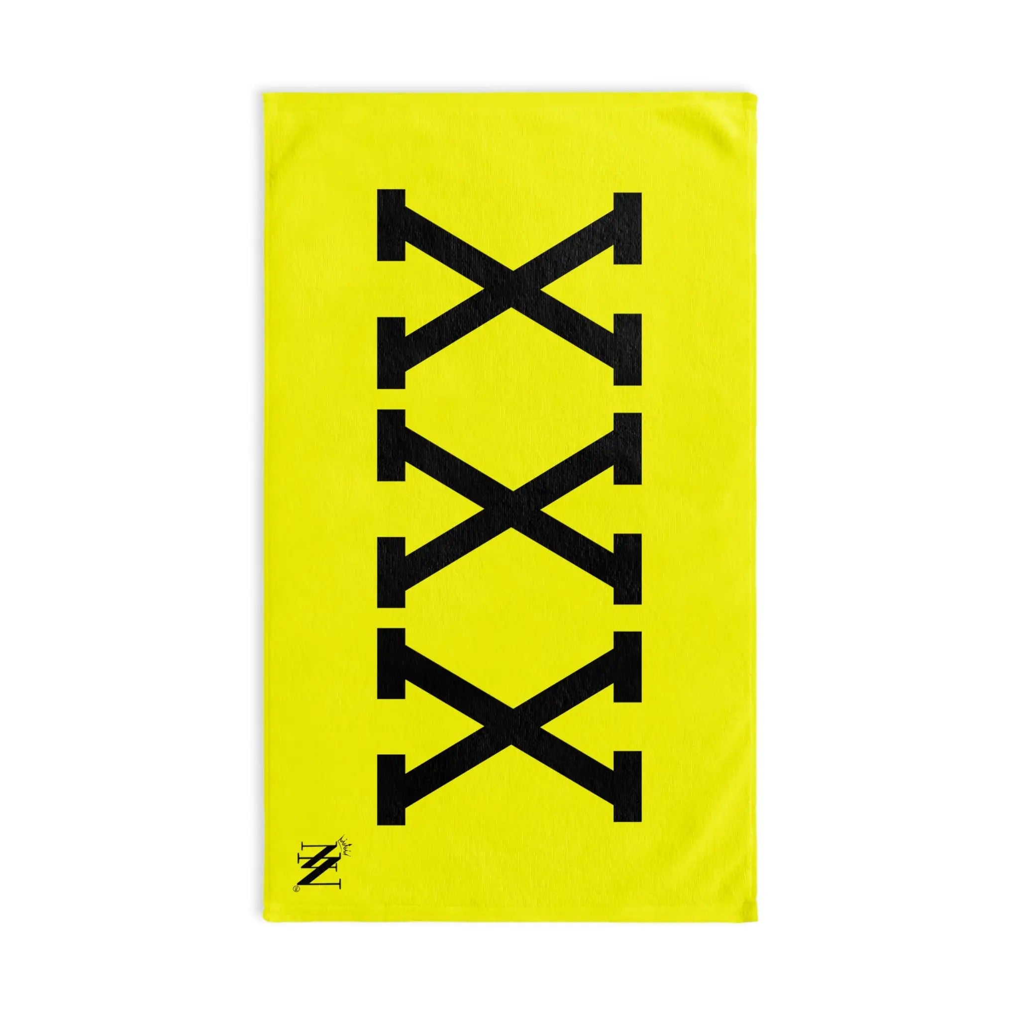Black XXX Neon Yellow | Mix & Match Original Fun-Flirty Lovers’ Towels
