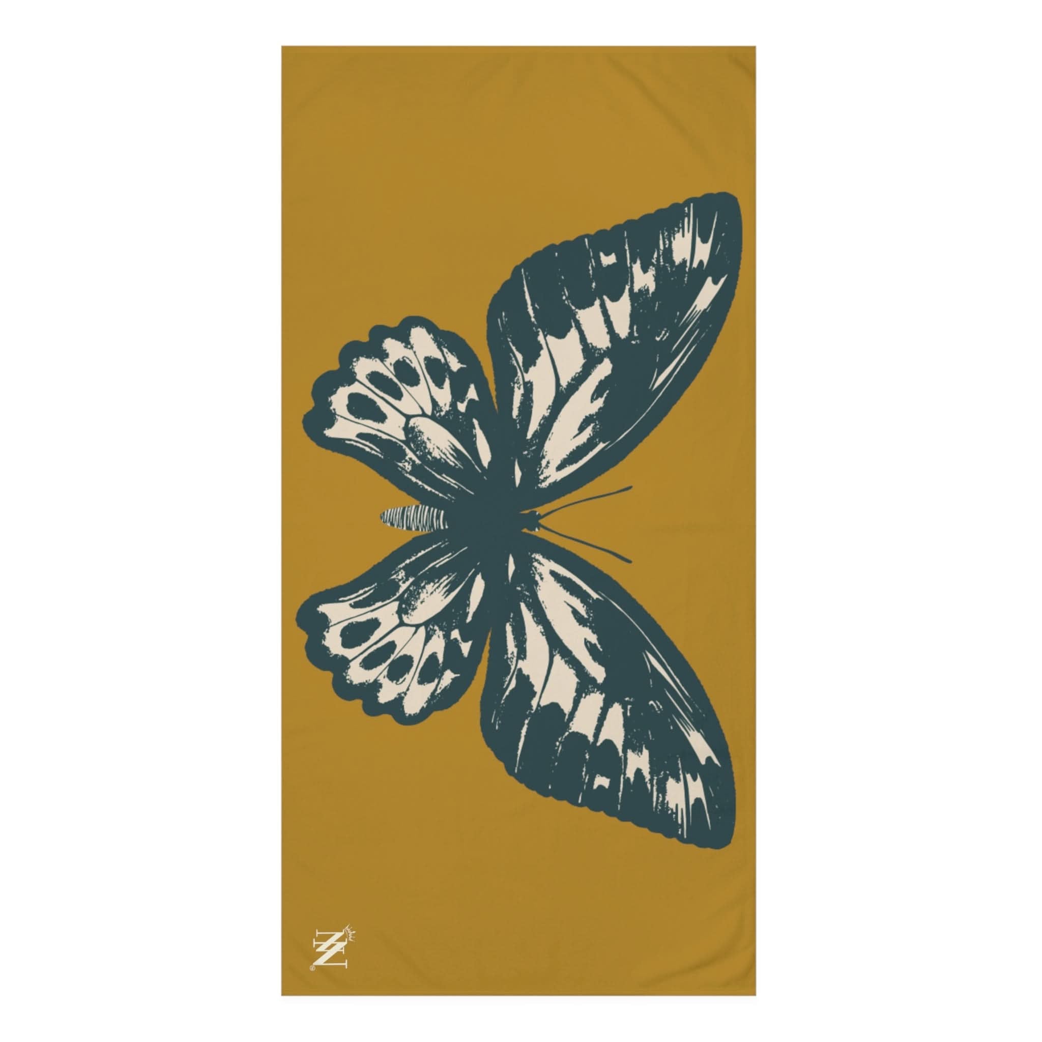 Blue Butterfly | Mix & Match Naughty XL Fun-Flirty Lovers’ Towels