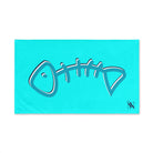 Blue Fish Bone | Mix & Match Original Fun-Flirty Lovers’ Towels