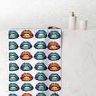 Blue Star Kiss Lips | Mix & Match Naughty XL Fun-Flirty Lovers’ Towels