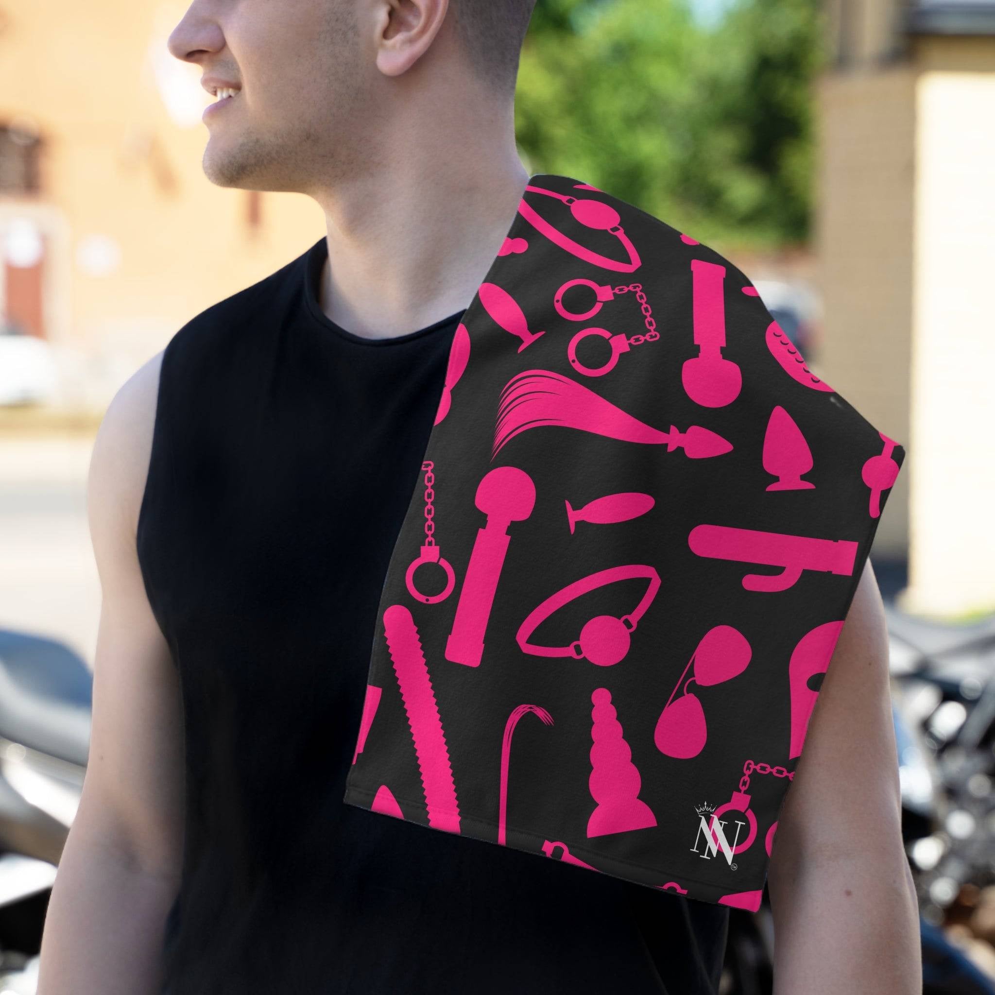 Bondage BDSM Black | Mix & Match Soft Fun-Flirty Lovers’ Towels