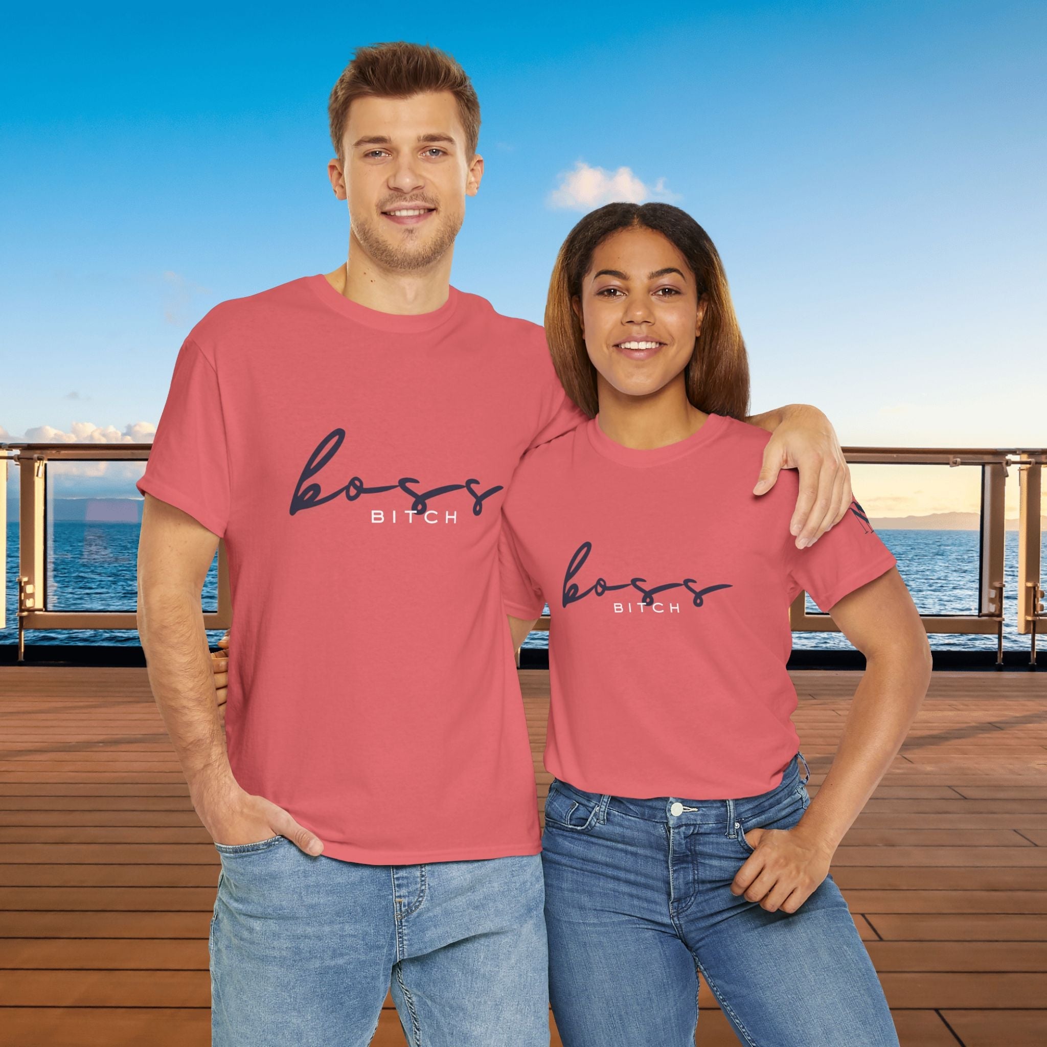 Boss Bitch | Mix & Match 100% Cotton Unisex Fun-Flirty Lovers’ Tees