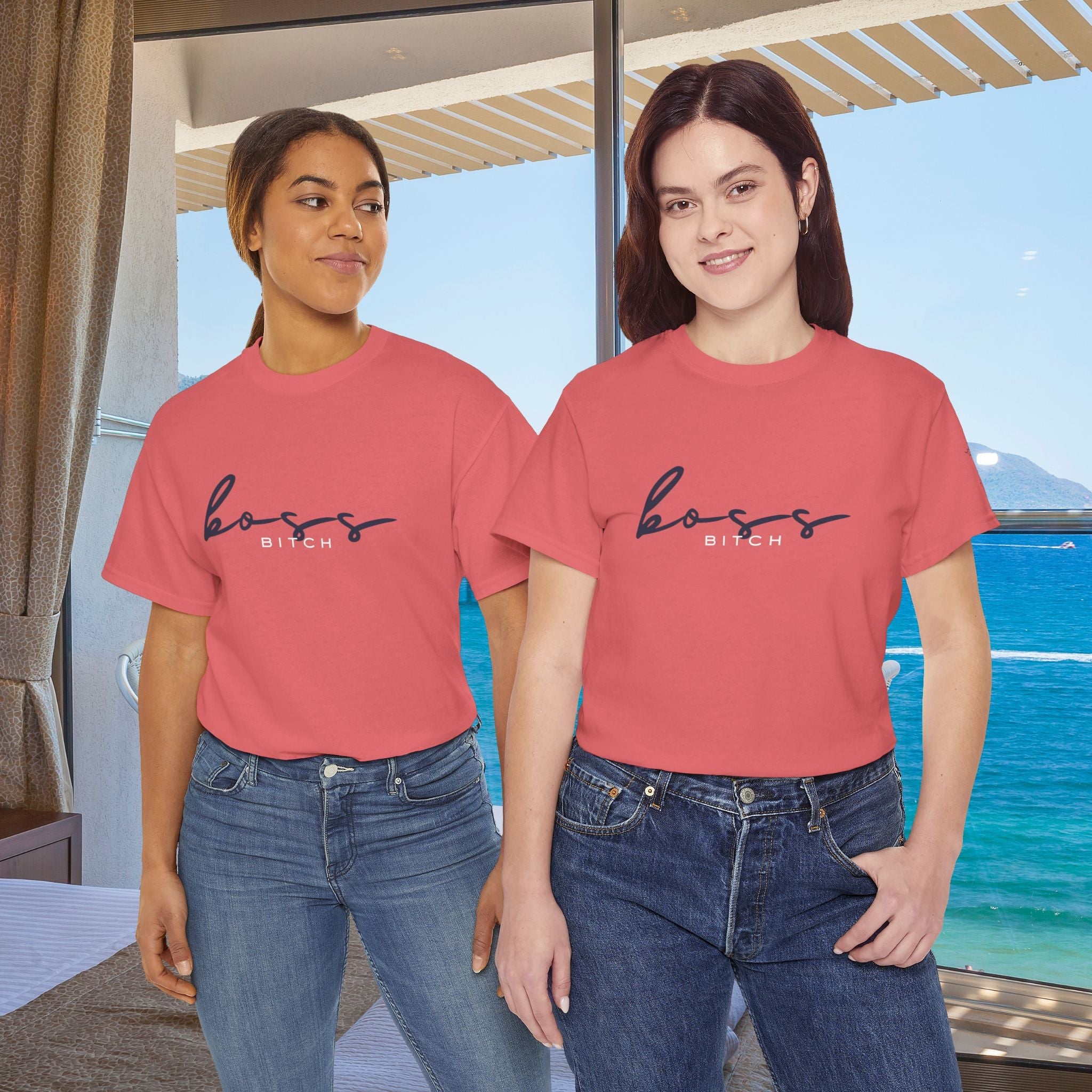 Boss Bitch | Mix & Match 100% Cotton Unisex Fun-Flirty Lovers’ Tees