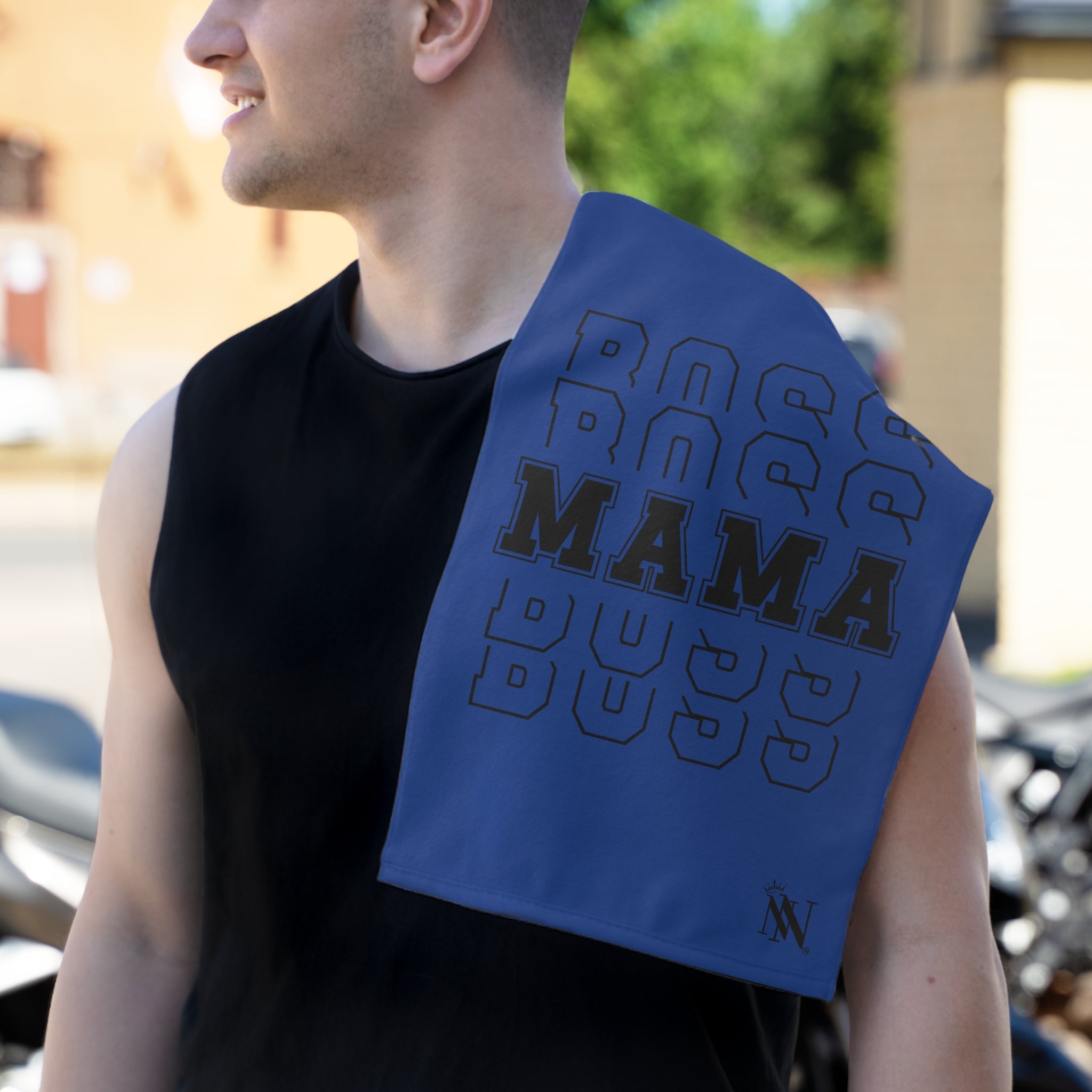 Boss Mama Blue | Mix & Match Soft Fun-Flirty Lovers’ Towels