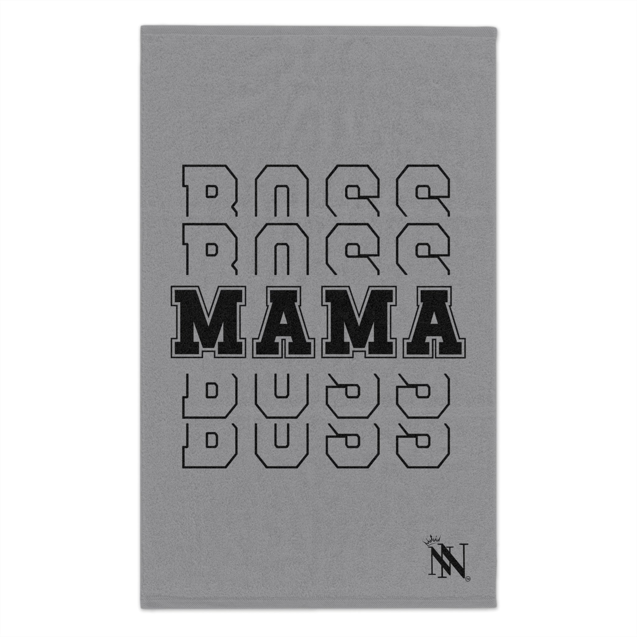 Boss Mama Grey | Mix & Match Soft Fun-Flirty Lovers’ Towels