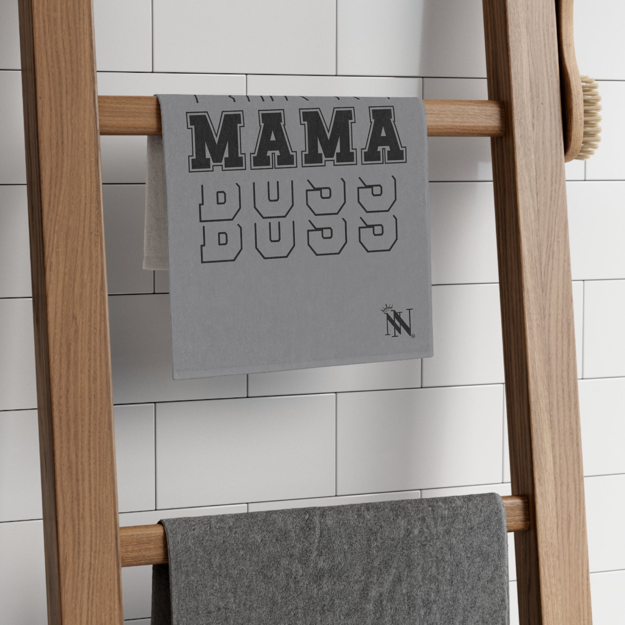 Boss Mama Grey | Mix & Match Soft Fun-Flirty Lovers’ Towels