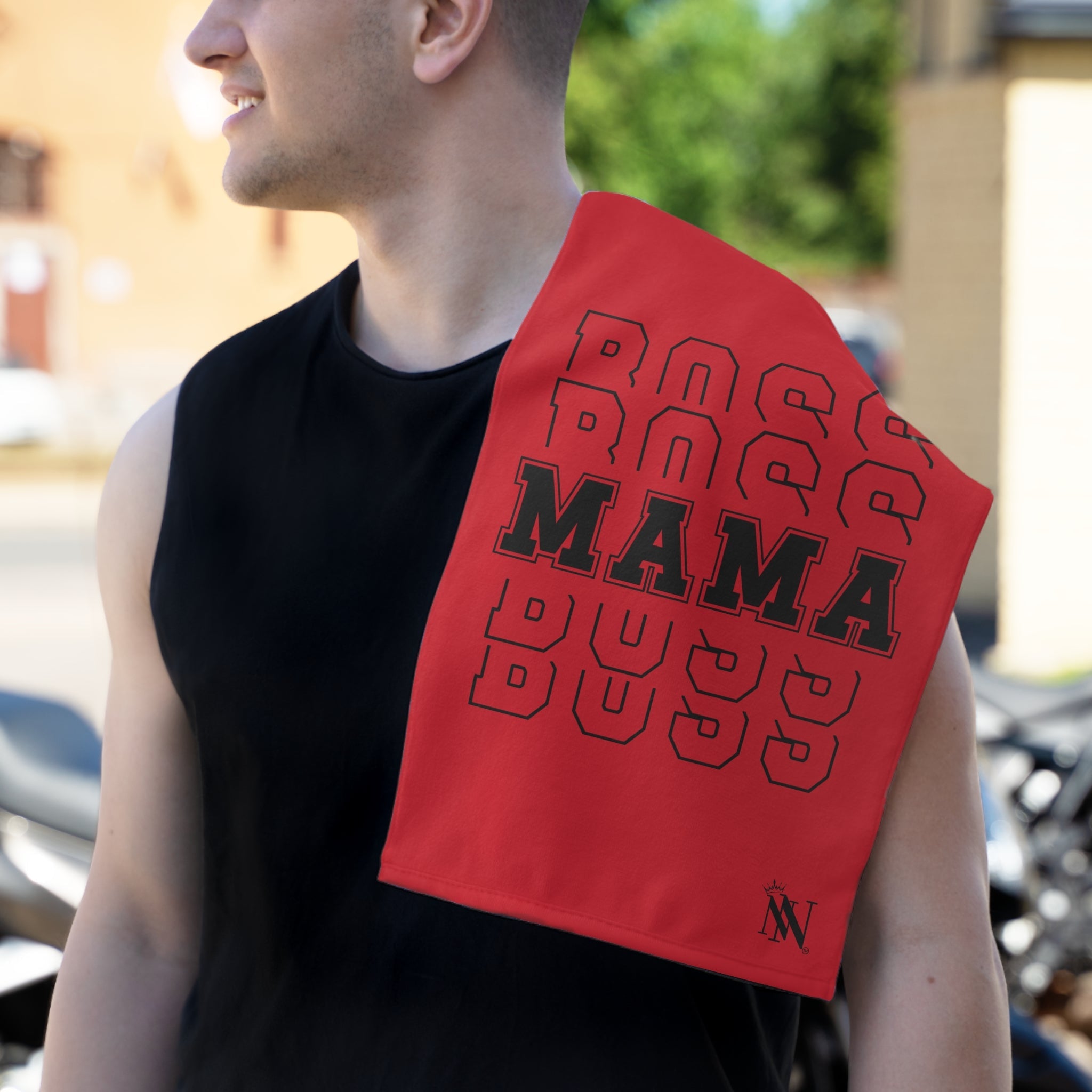 Boss Mama Red | Mix & Match Soft Fun-Flirty Lovers’ Towels