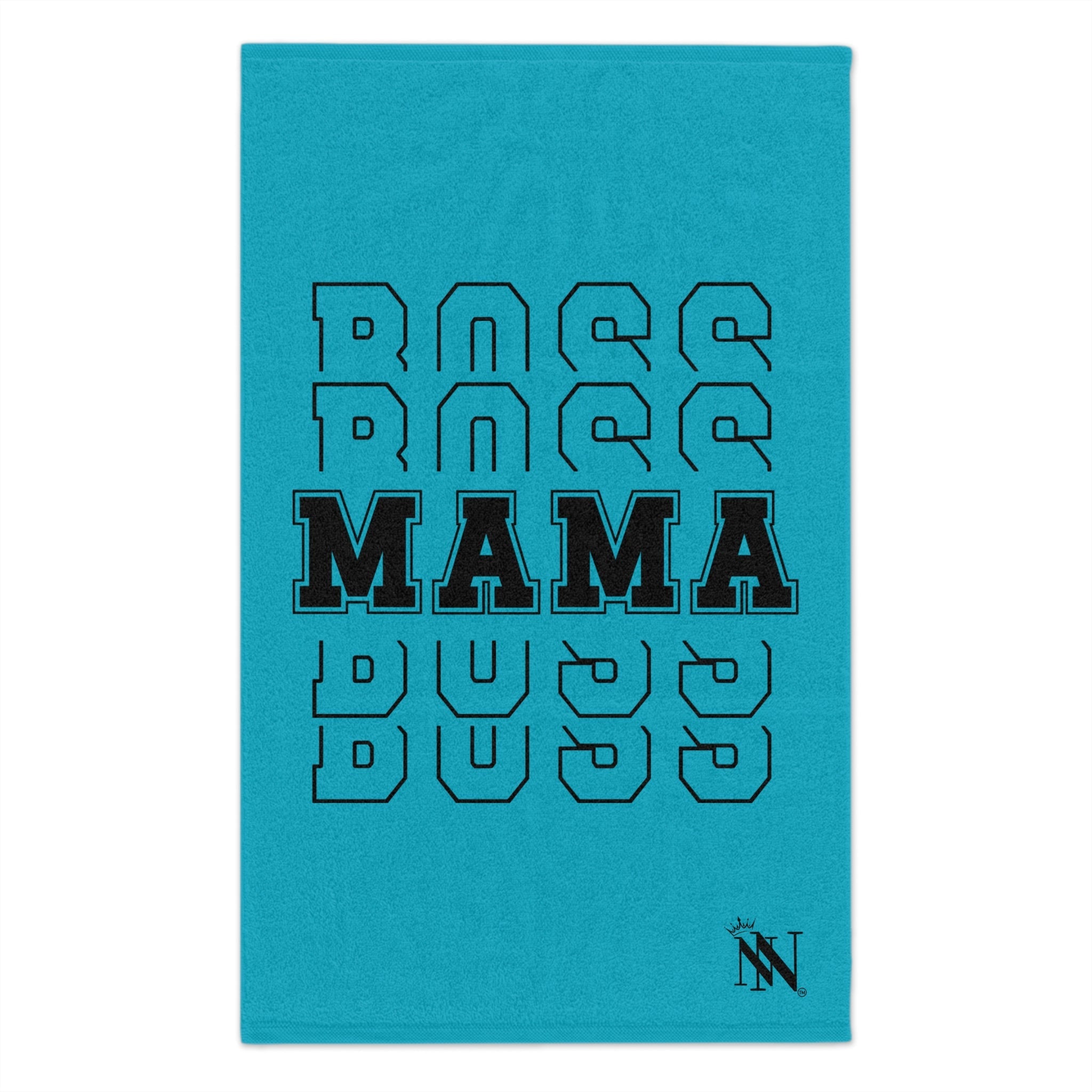 Boss Mama Teal | Mix & Match Soft Fun-Flirty Lovers’ Towels