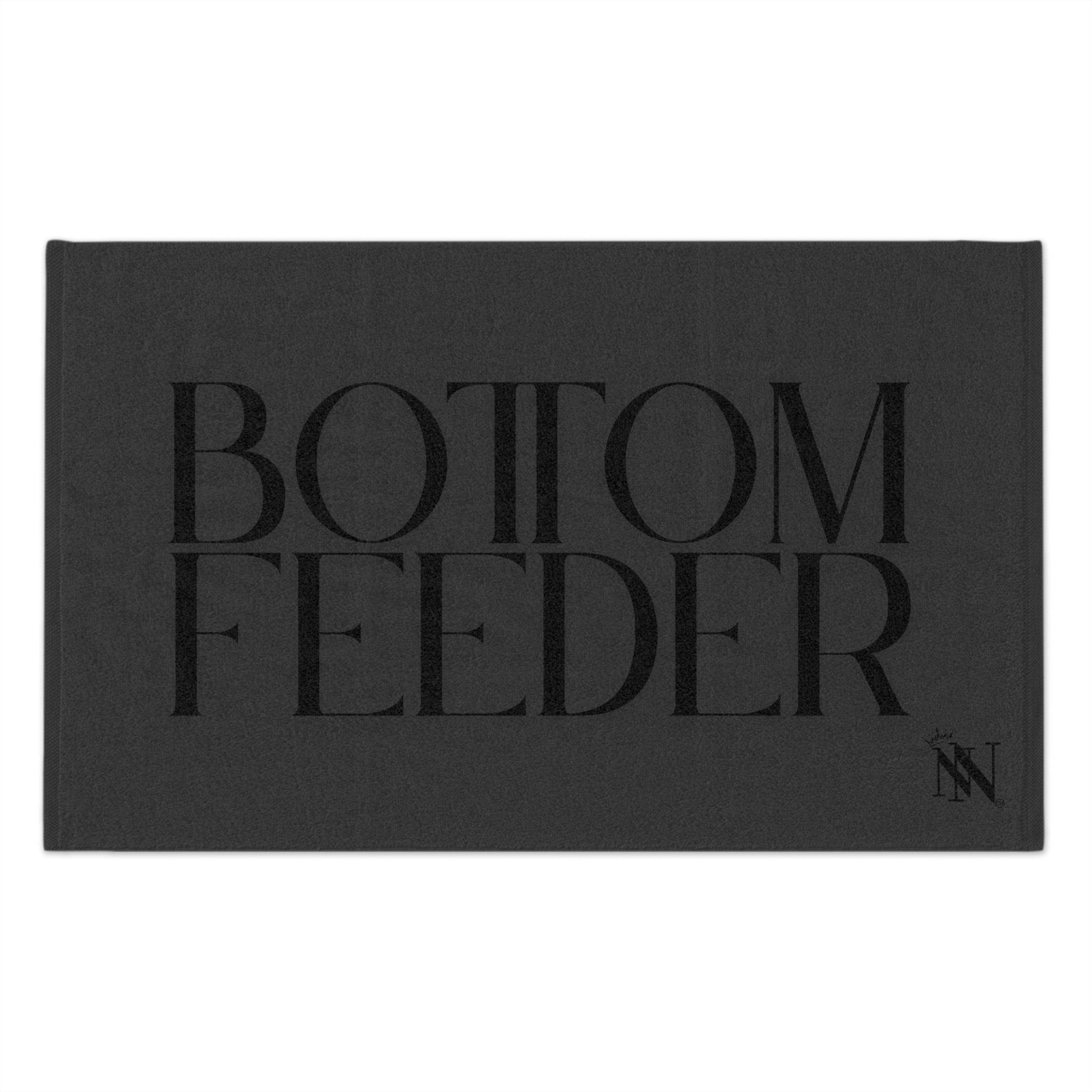 Bottom Feeder Dark Grey Mix & Match Soft Sex Towels | Naughty Lovers’ Gifts