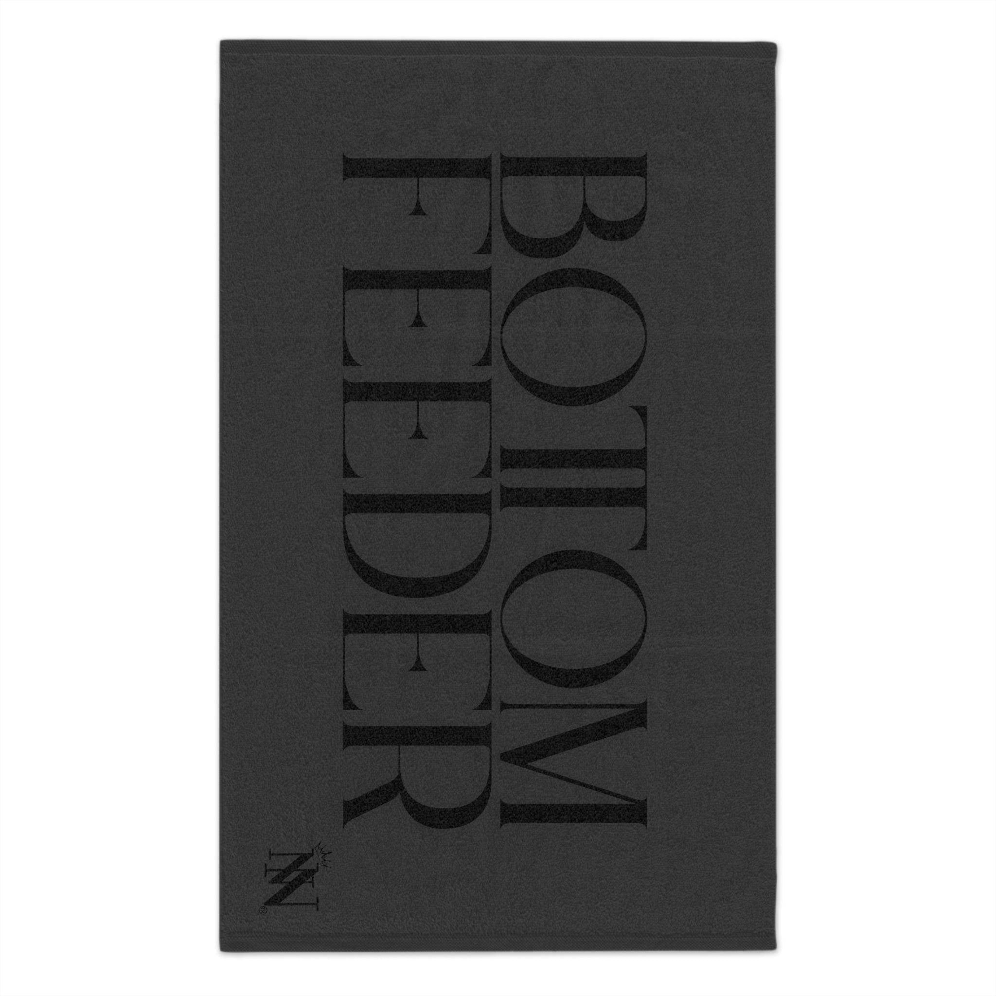 Bottom Feeder Dark Grey Mix & Match Soft Sex Towels | Naughty Lovers’ Gifts