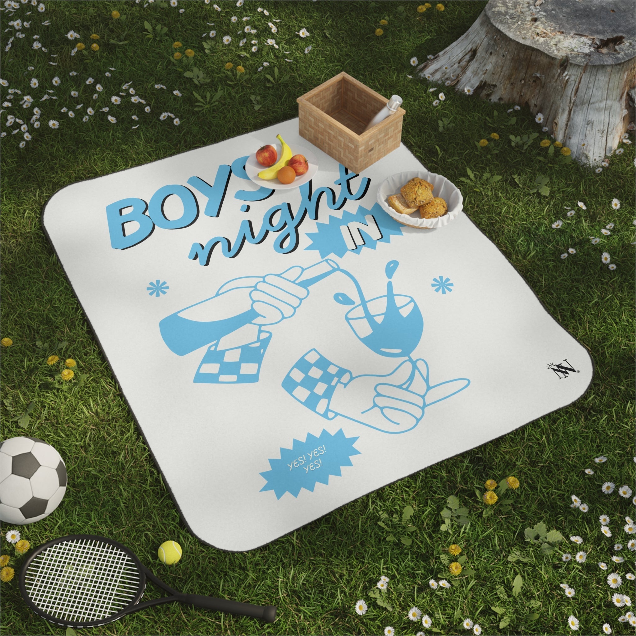 Boys Night In | Mix Match Fun-Flirty Lovers’ Water-Resistant Blankets