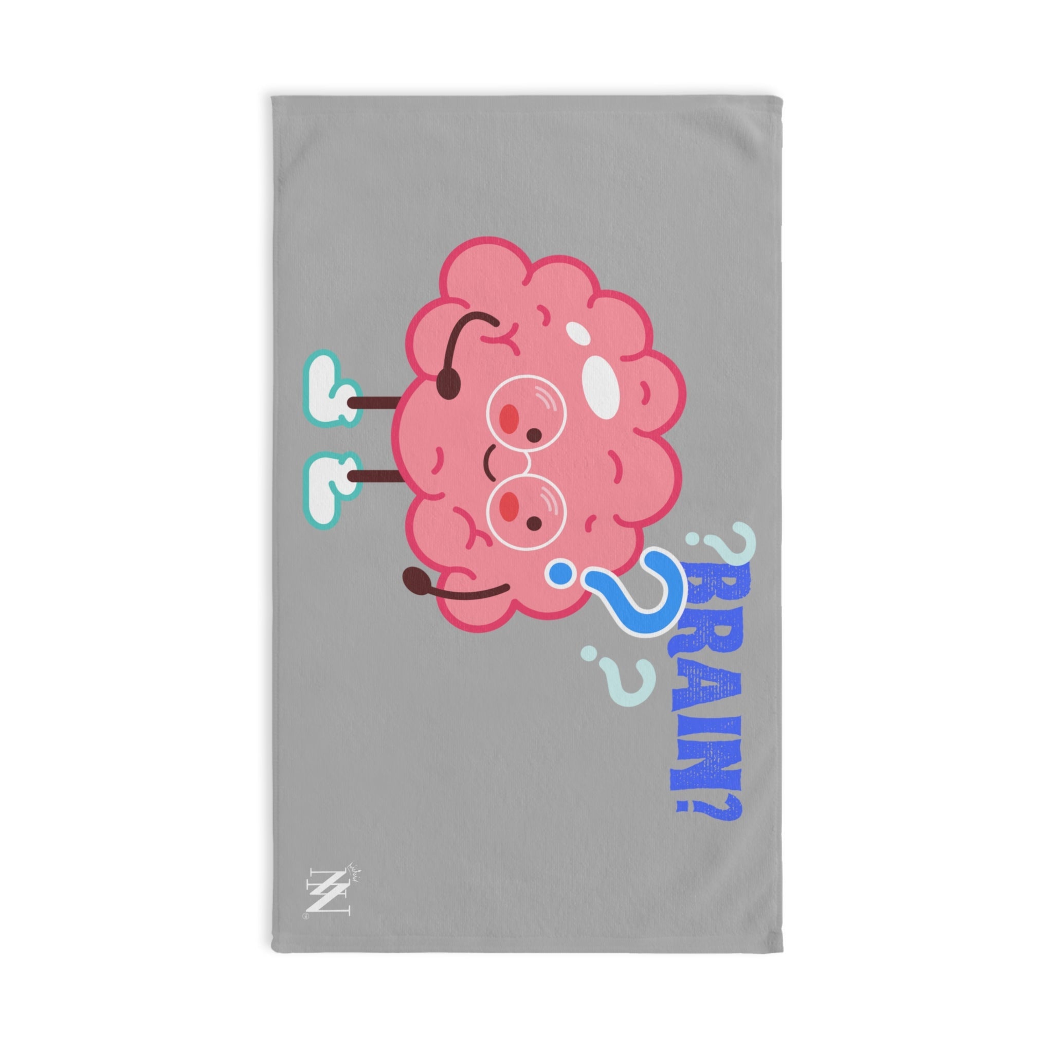 Brain? Light Grey | Mix & Match Original Fun-Flirty Lovers’ Towels