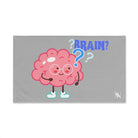Brain? Light Grey | Mix & Match Original Fun-Flirty Lovers’ Towels