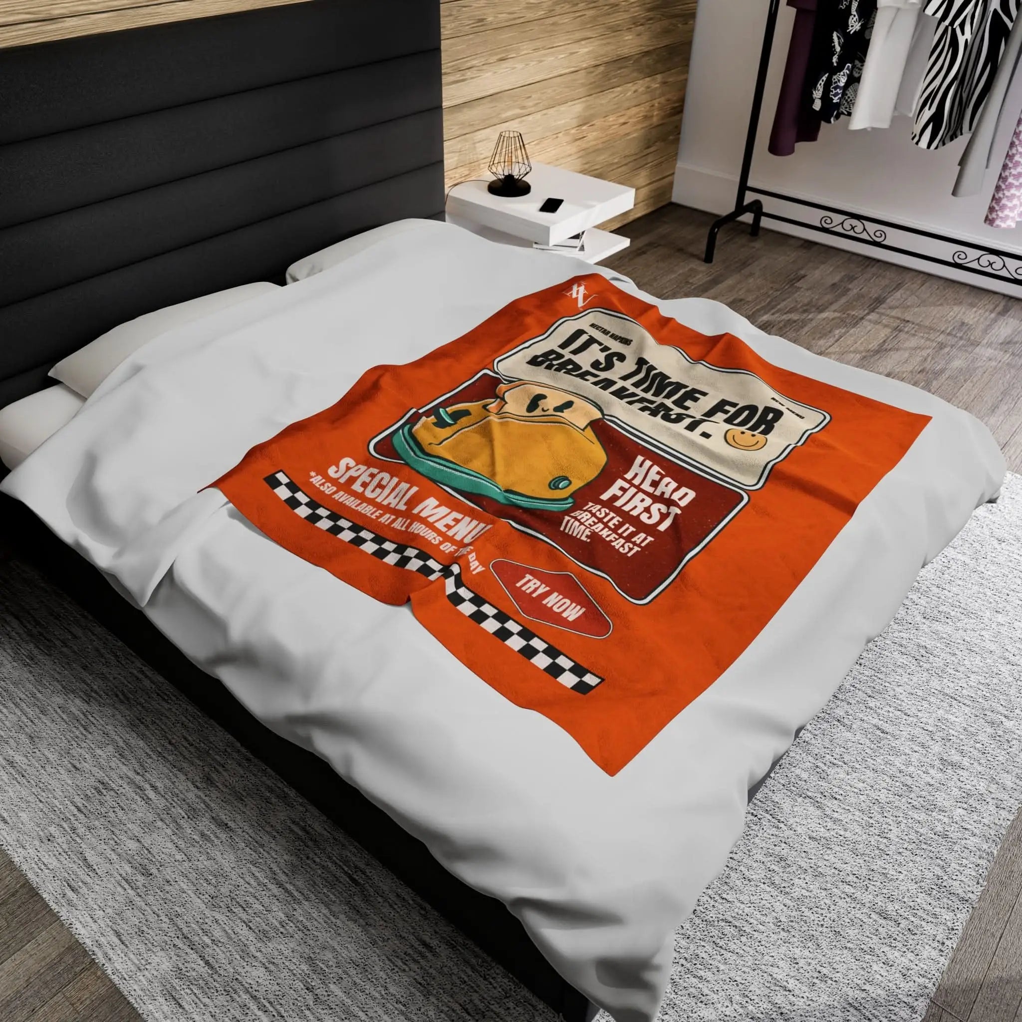 Breakfast Time | Mix & Match Fun-Flirty Lovers’ Blankets