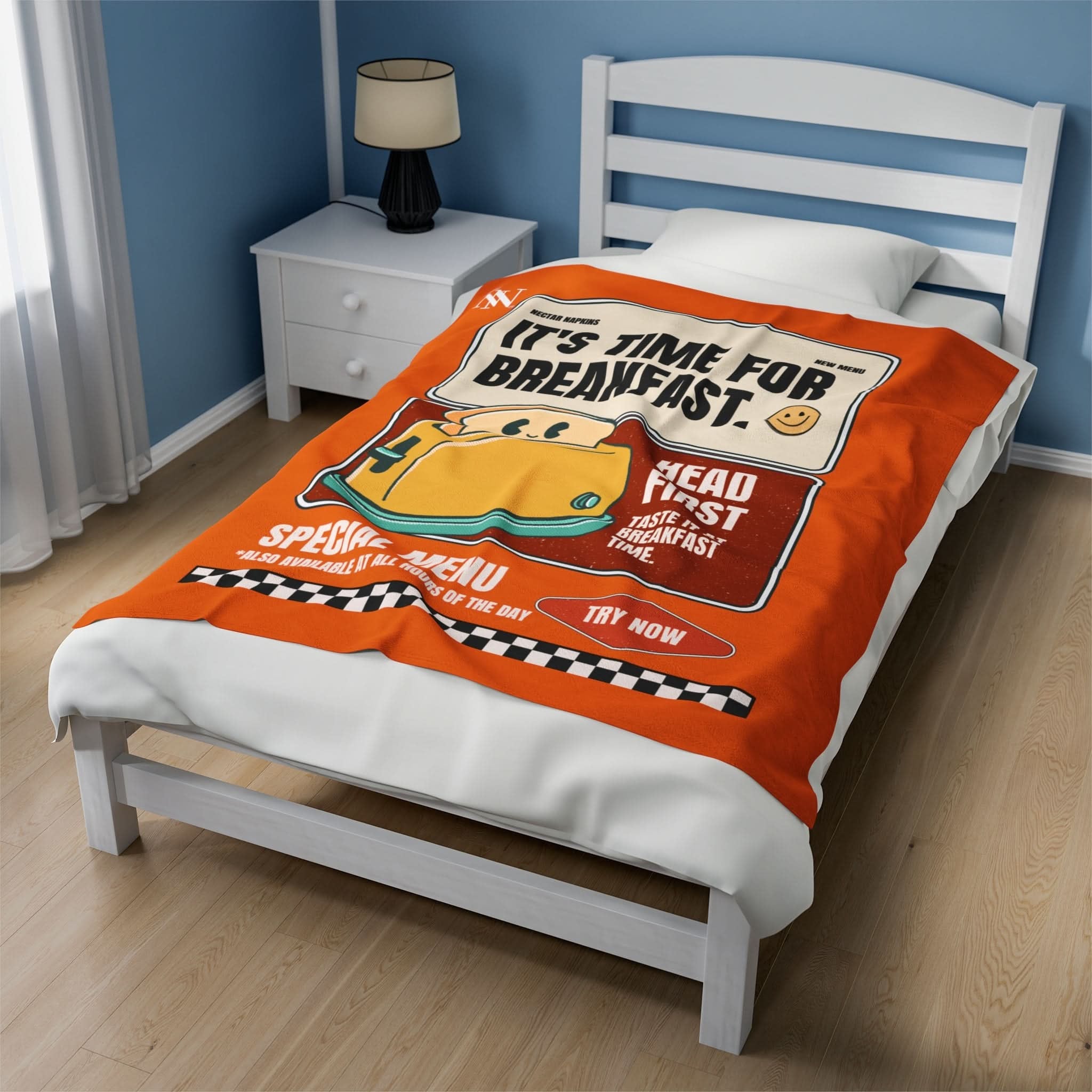 Breakfast Time | Mix & Match Fun-Flirty Lovers’ Blankets