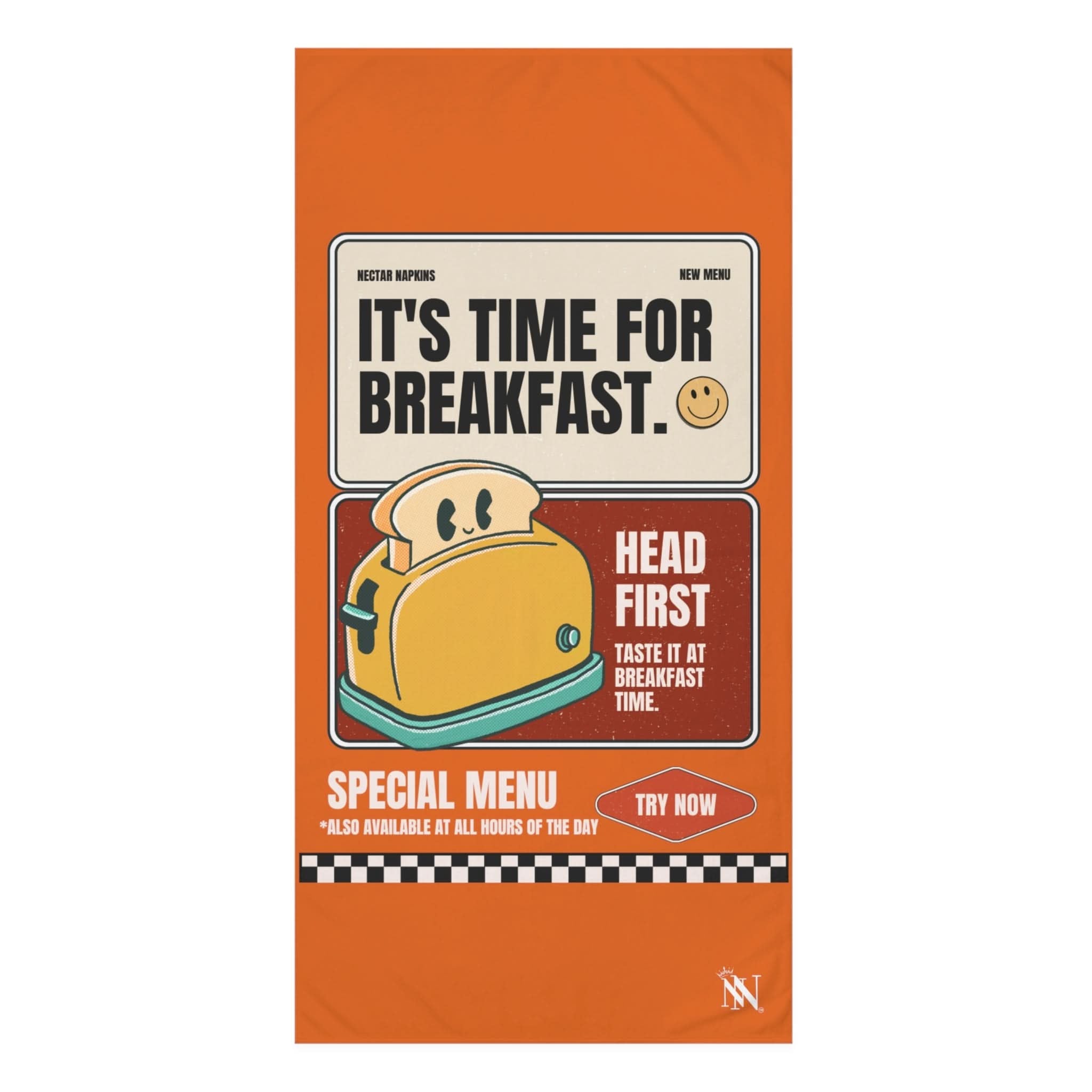 Breakfast Time | Mix & Match Naughty XL Fun-Flirty Lovers’ Towels