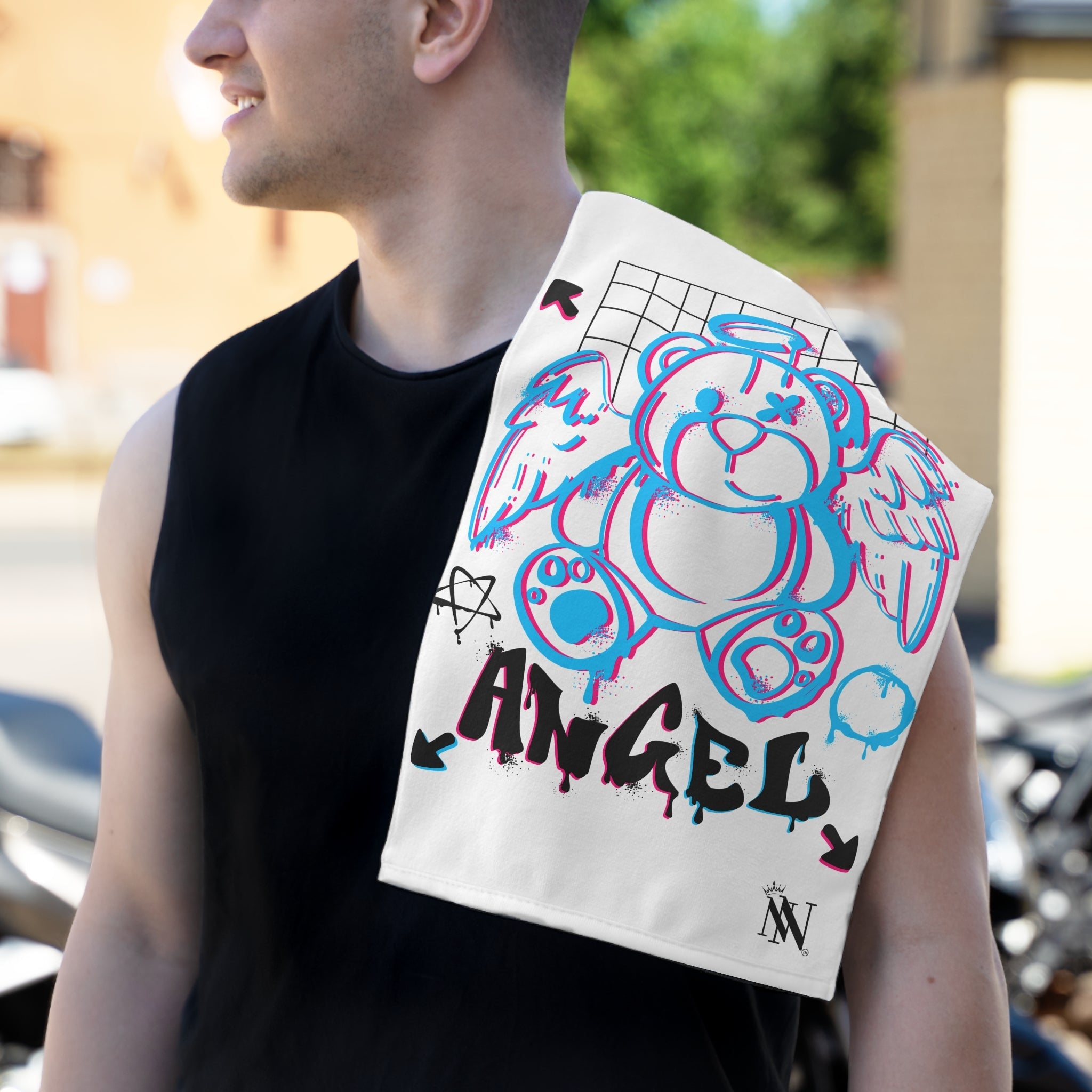 Broken Bear Angel | Mix & Match Soft Fun-Flirty Lovers’ Towels