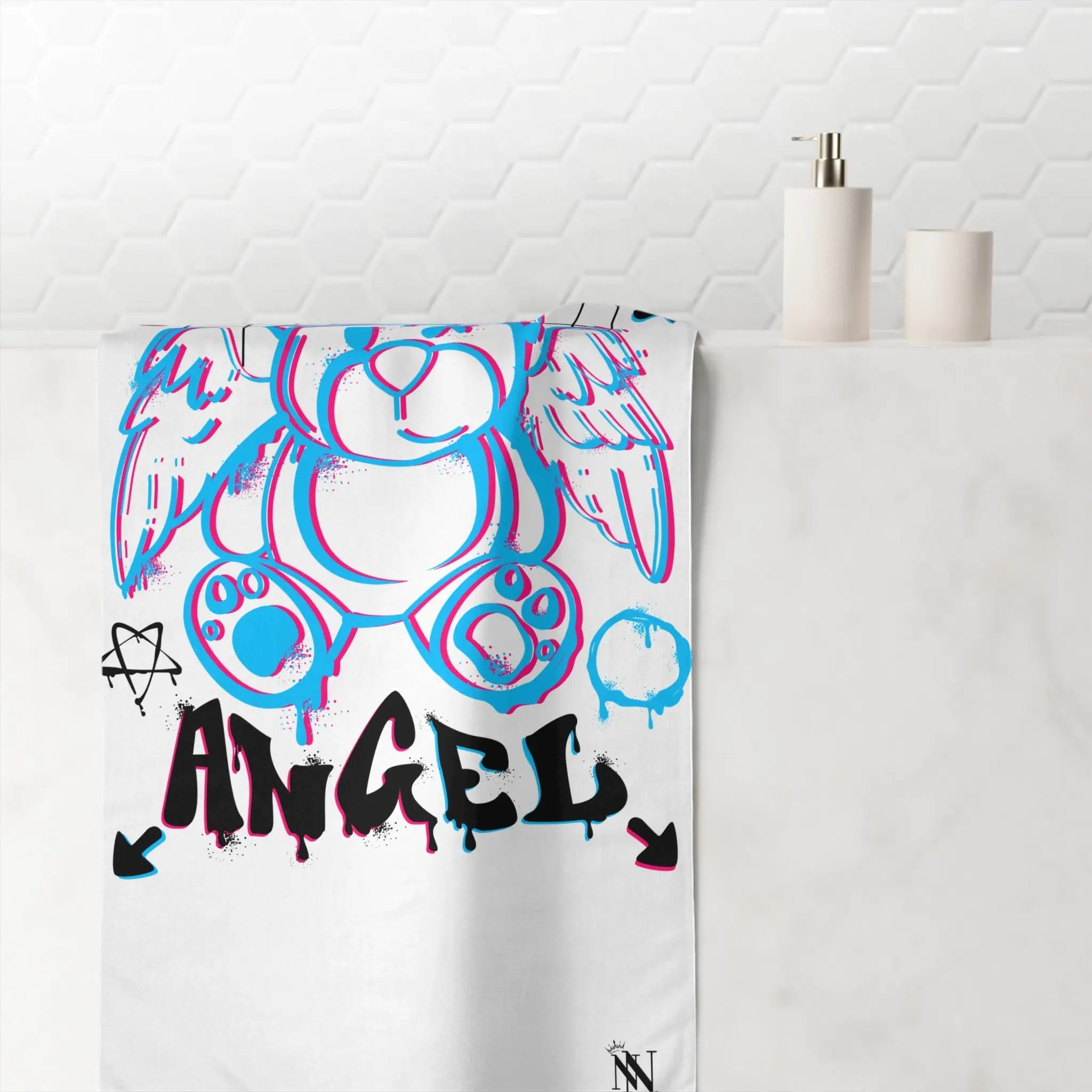 Broken Bear Angel | Mix & Match XL Fun-Flirty Lovers’ Towels