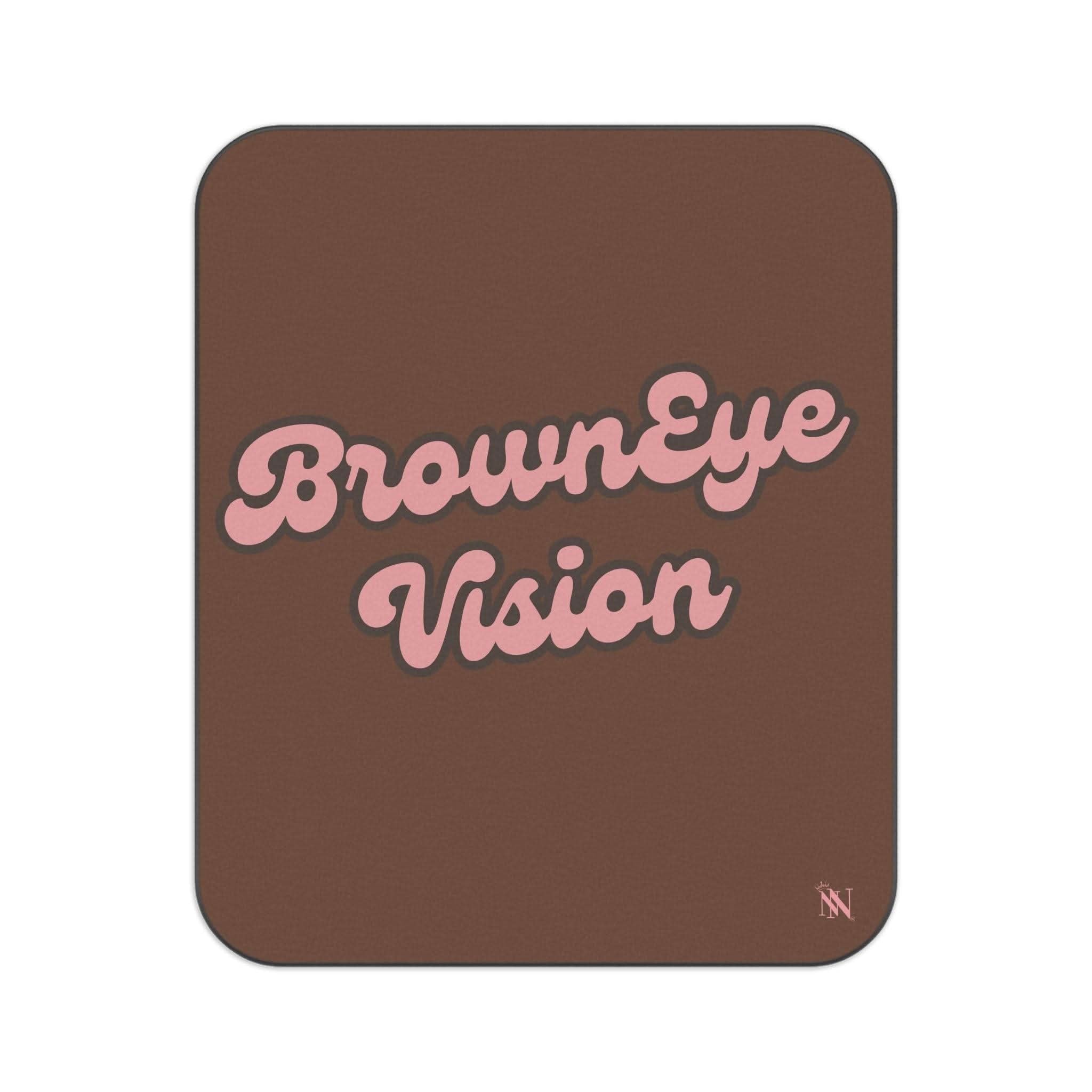 Brown Eye Vision | Mix Match Fun-Flirty Lovers’ Water-Resistant Blankets
