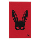 Bunny Mask Red Mix & Match Soft Sex Towels | Flirty Lovers’ Gifts