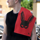Bunny Mask Red Mix & Match Soft Sex Towels | Flirty Lovers’ Gifts