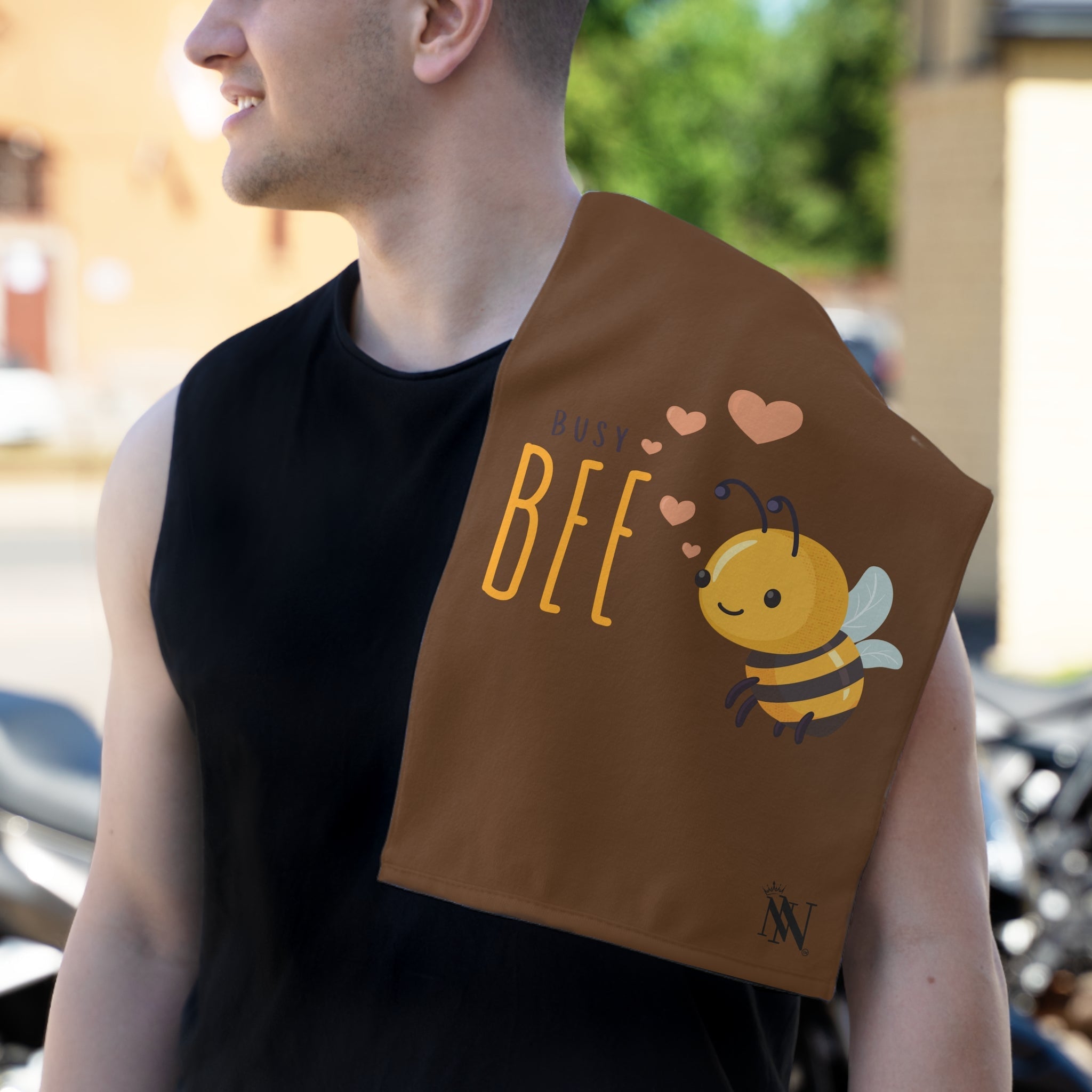 Busy Bee Brown | Mix & Match Soft Fun-Flirty Lovers’ Towels