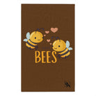 Busy Bees Brown | Mix & Match Soft Fun-Flirty Lovers’ Towels