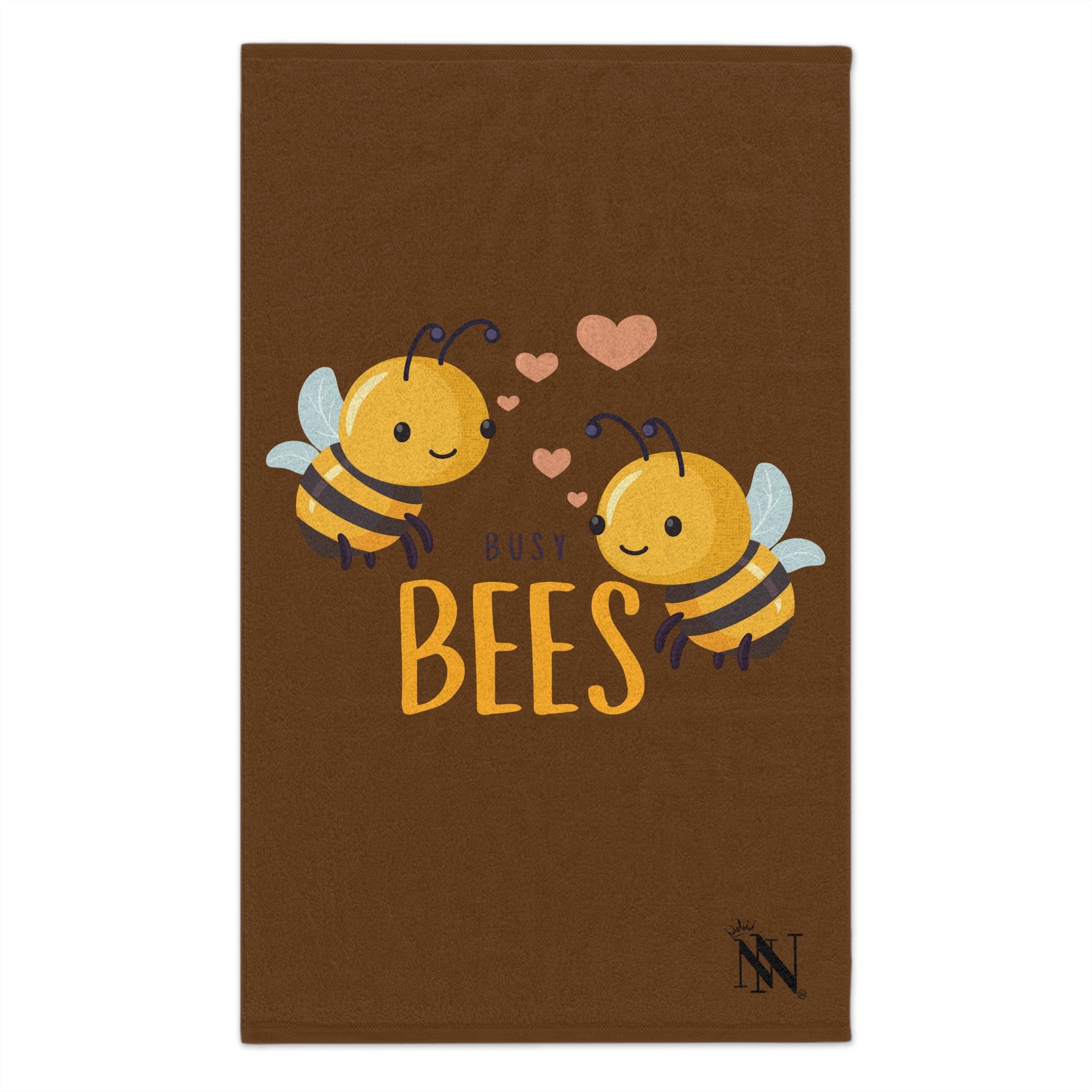Busy Bees Brown | Mix & Match Soft Fun-Flirty Lovers’ Towels