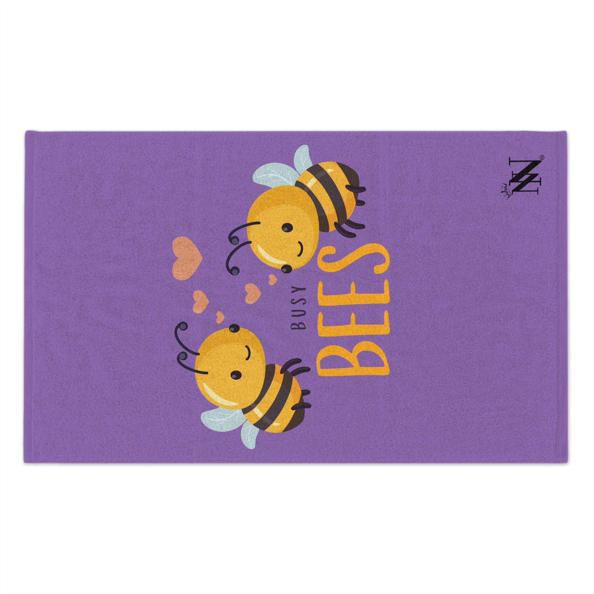 Busy Bees Lavendar | Mix & Match Soft Fun-Flirty Lovers’ Towels