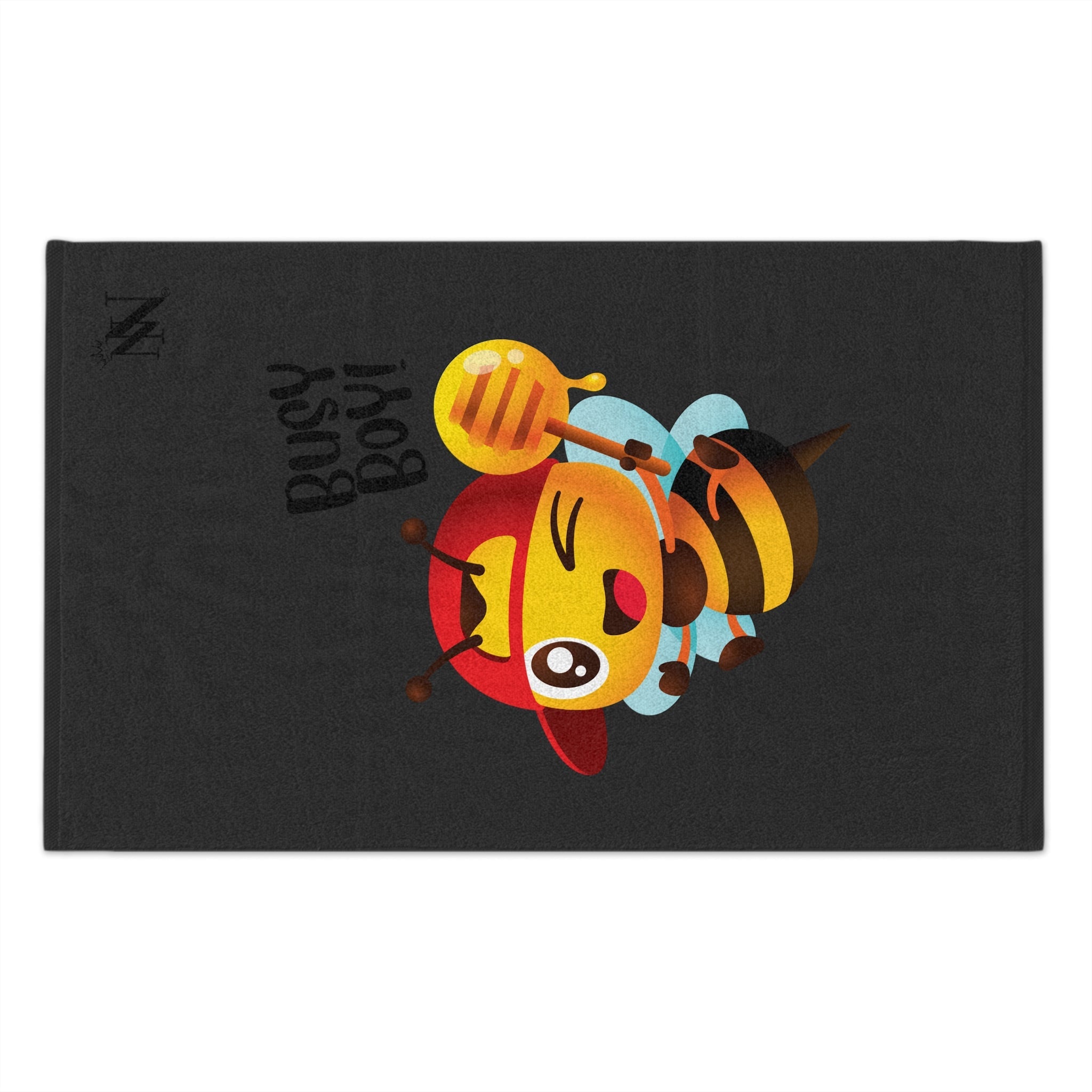 Busy Boy! Bee Dark Grey | Mix & Match Soft Fun-Flirty Lovers’ Towels